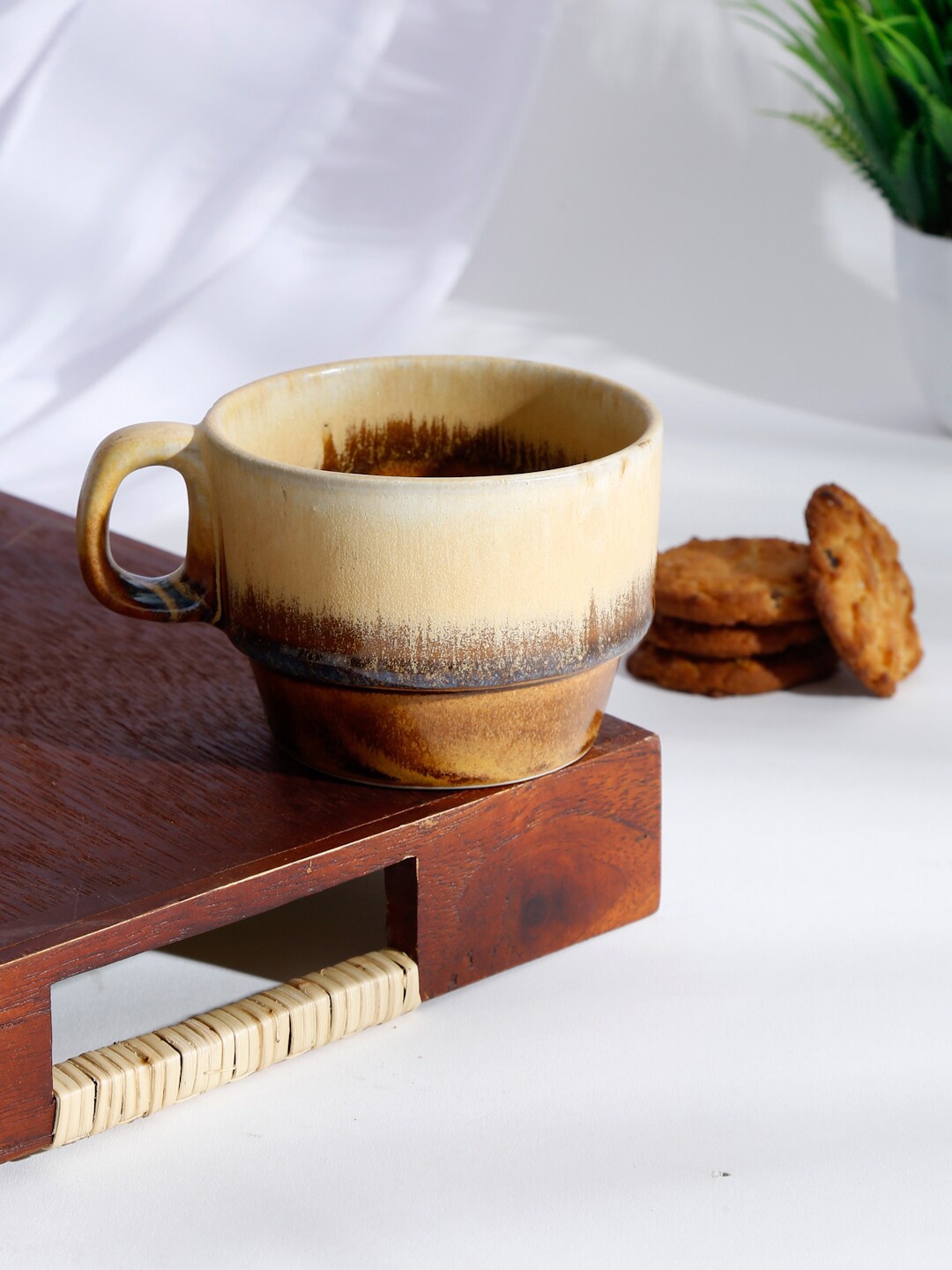 

Fabindia Beige Ceramic Jaksh Glazed Cup