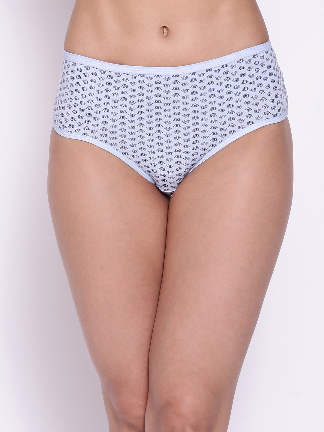 

Clovia Women Blue & White Printed Cotton Hipster Briefs PN2854N03