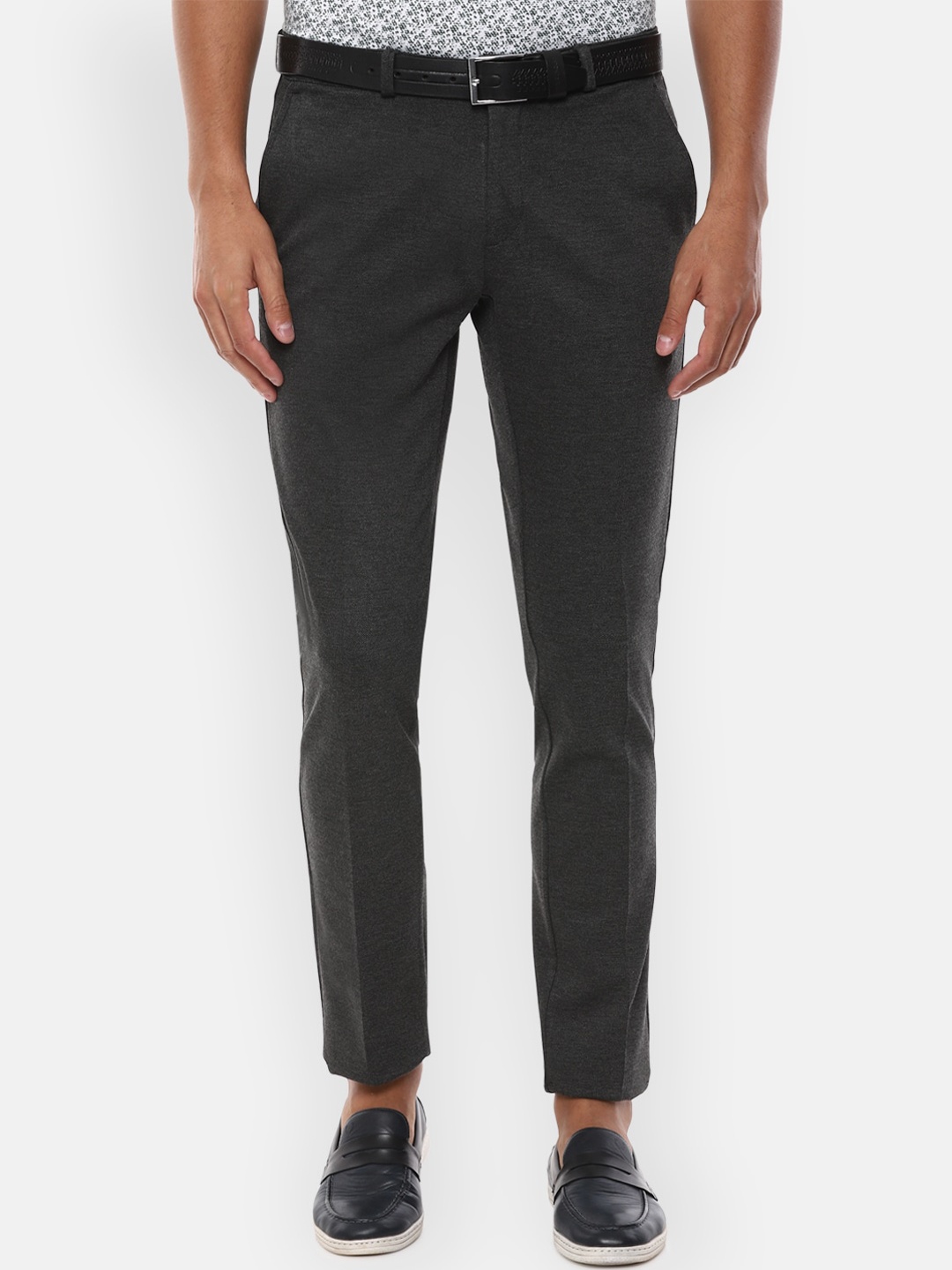 

Van Heusen Sport Men Charcoal Grey Slim Fit Trousers