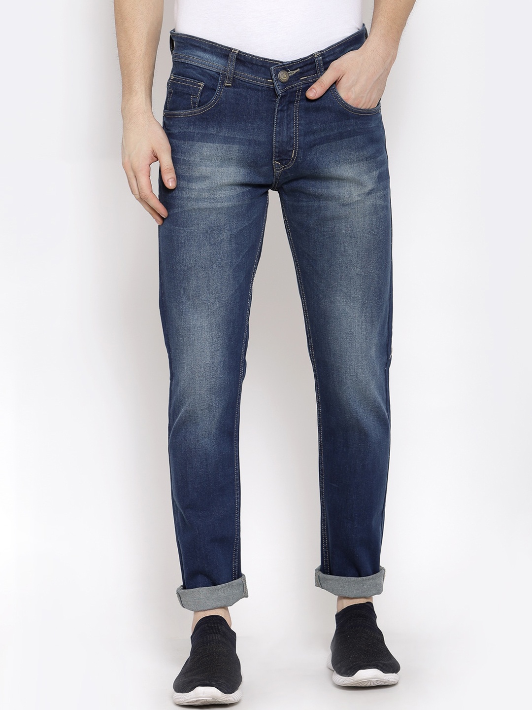 

FEVER Men Blue Slim Fit Light Fade Stretchable Jeans