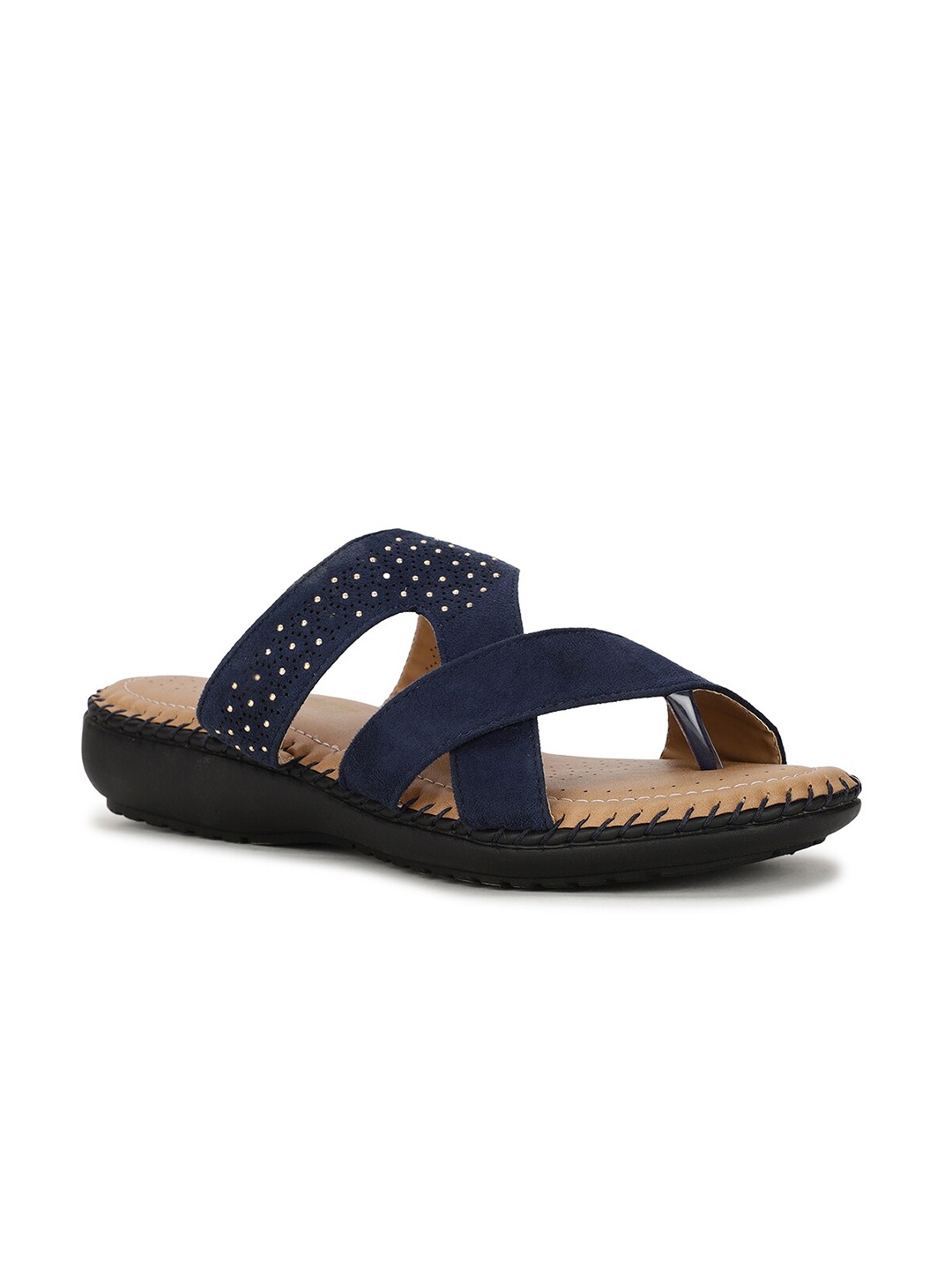 

Bata Women Blue Open Toe Flats
