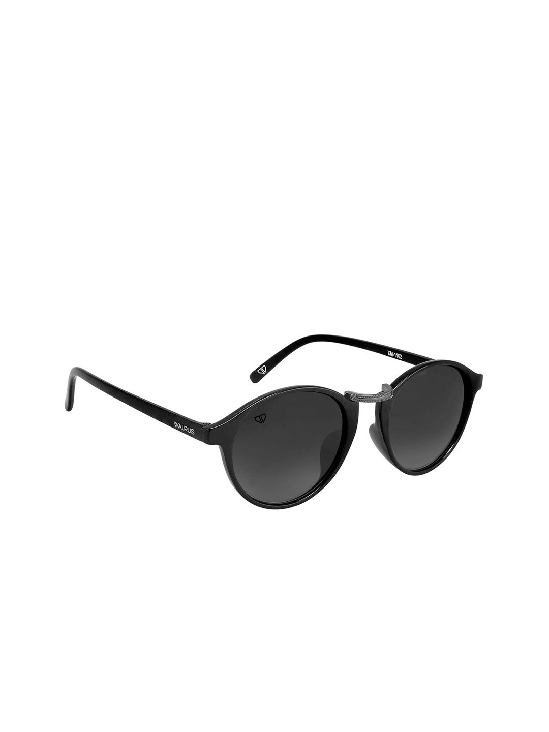 

Walrus Men Black Lens & Black Oval Sunglasses WSGM-JAMES-II-020218