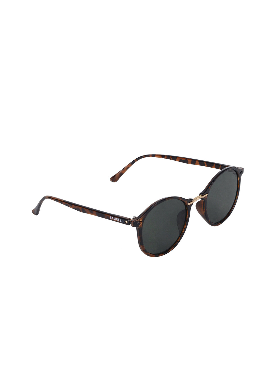 

Walrus Men Black Lens & Brown Oval Sunglasses with UV Protected Lens LSGM-GATSBY-II-022206