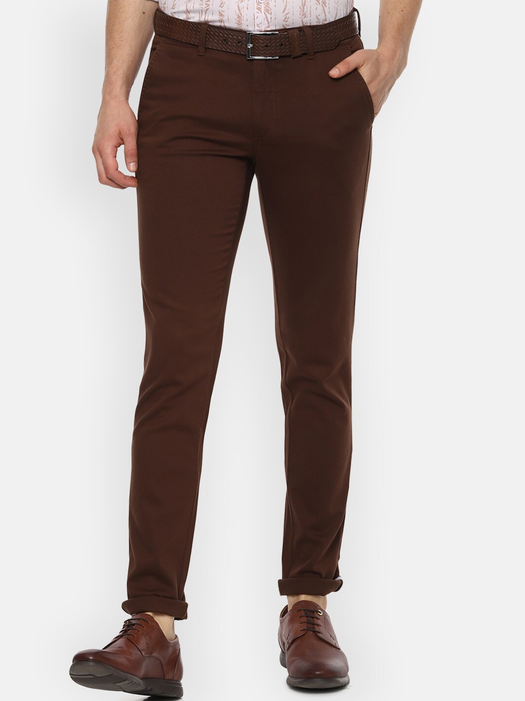 

Van Heusen Sport Men Brown Slim Fit Zip Trousers