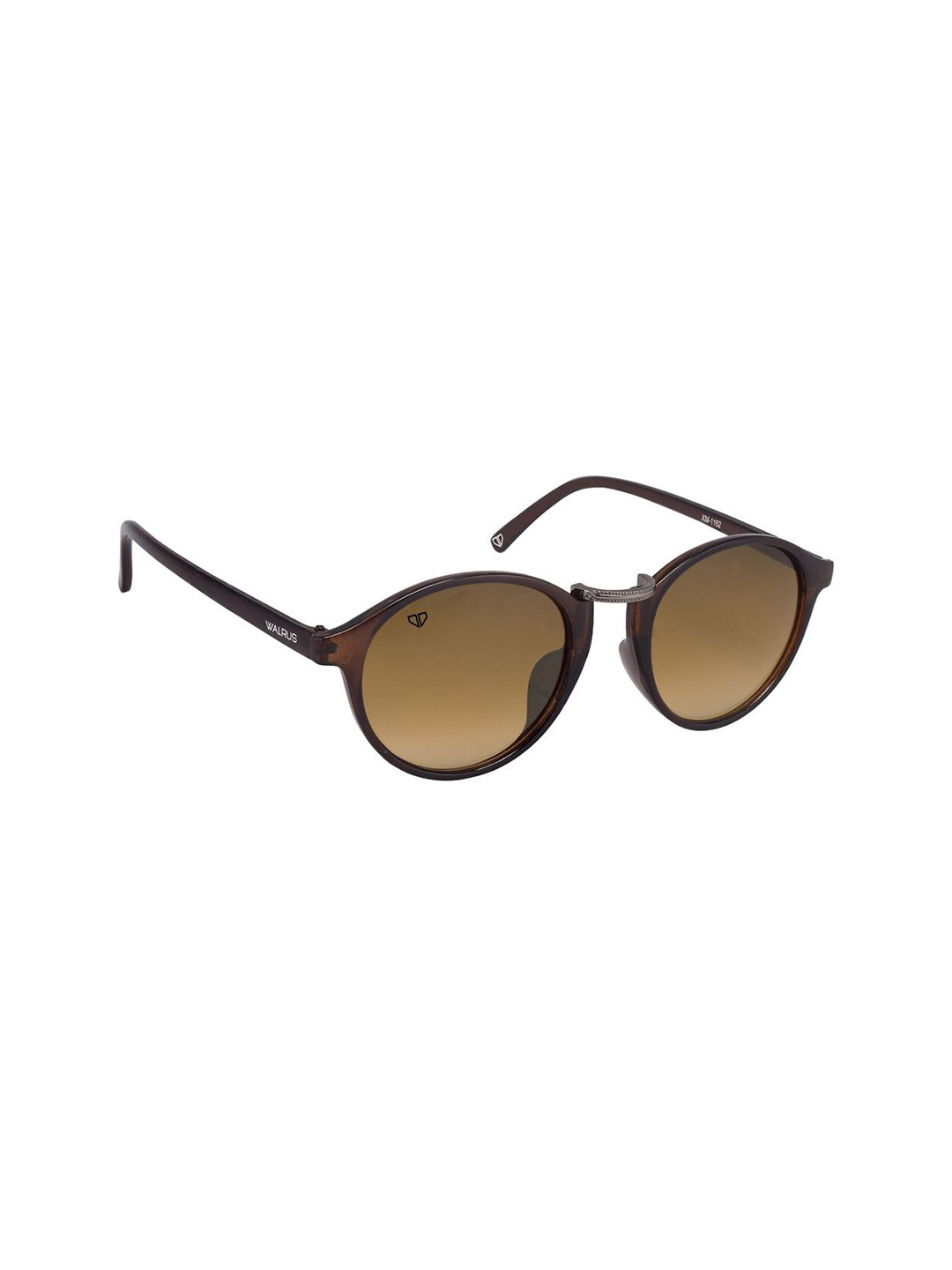 

Walrus Men Brown Lens & Brown Oval Sunglasses with UV Protected Lens