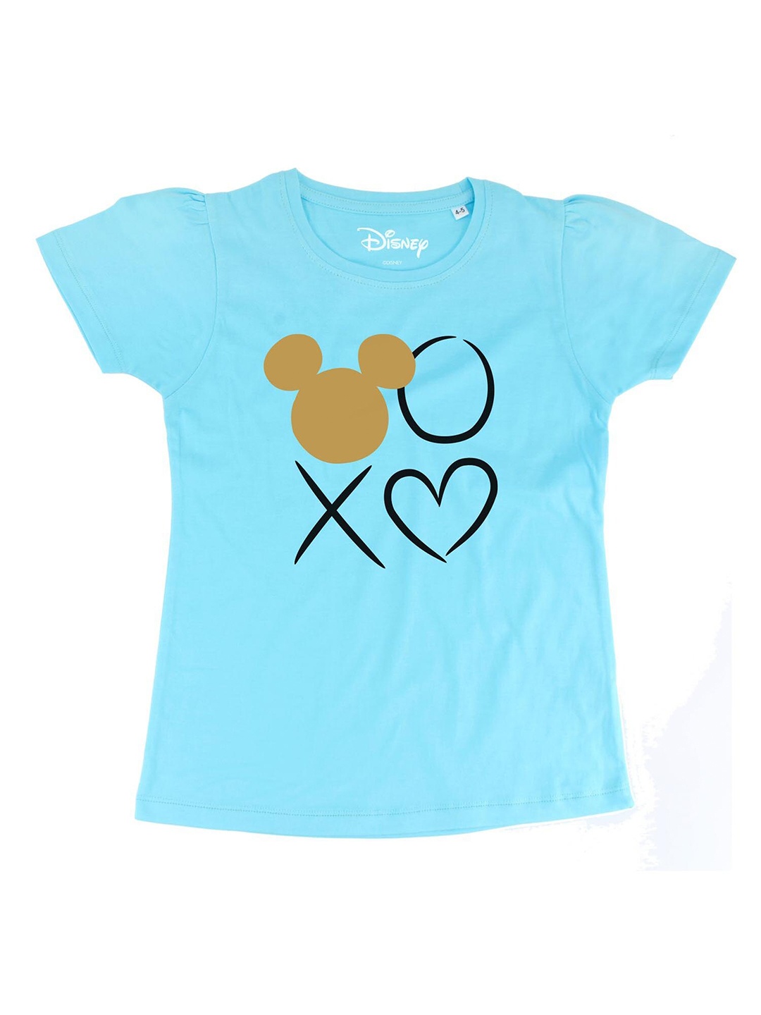 

Disney by Wear Your Mind Girls Blue Mickey Mouse Printed Top