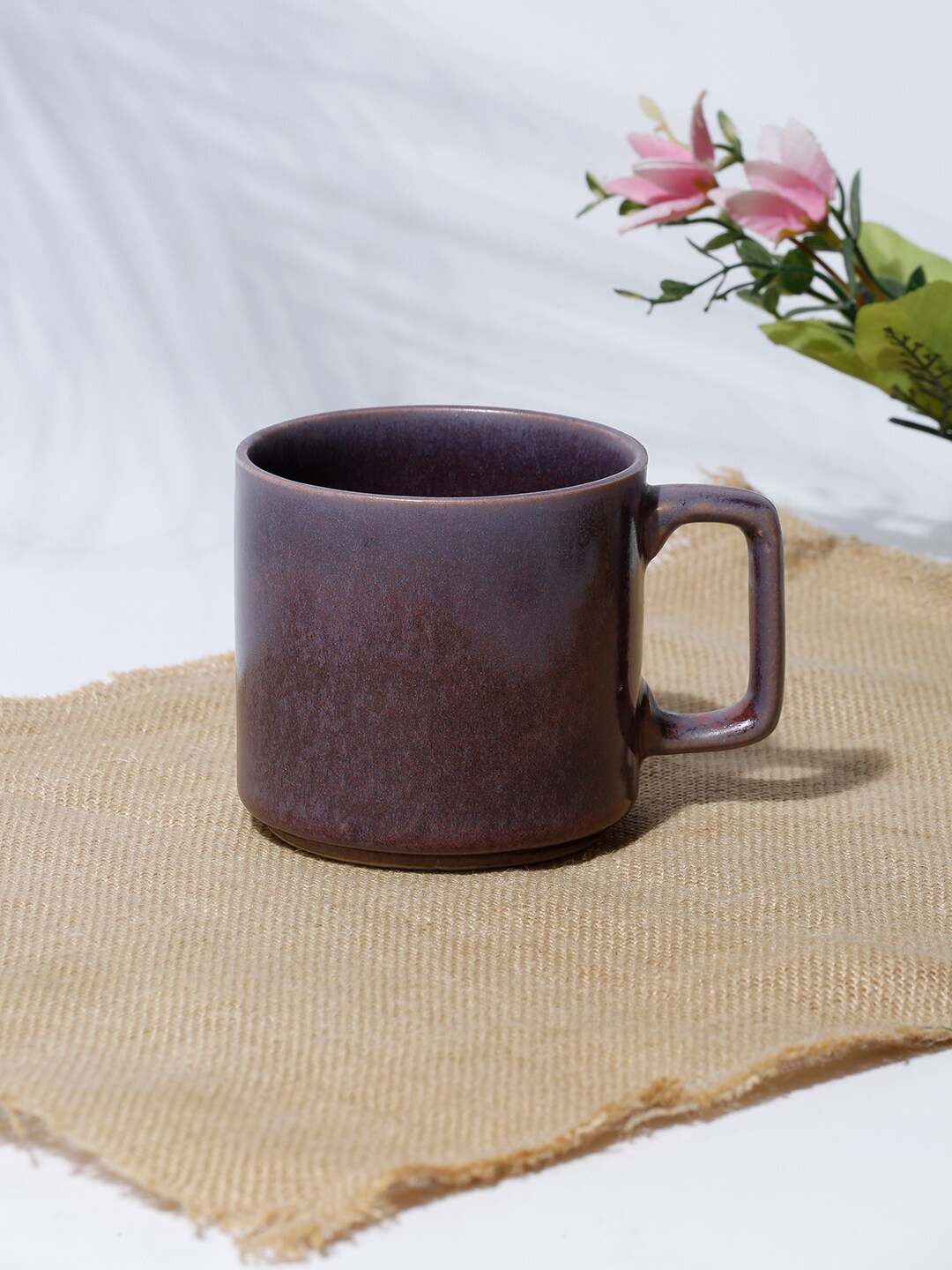 

Fabindia Purple Solid Dhumra Glazed Ceramic Matte Ceramic Cup