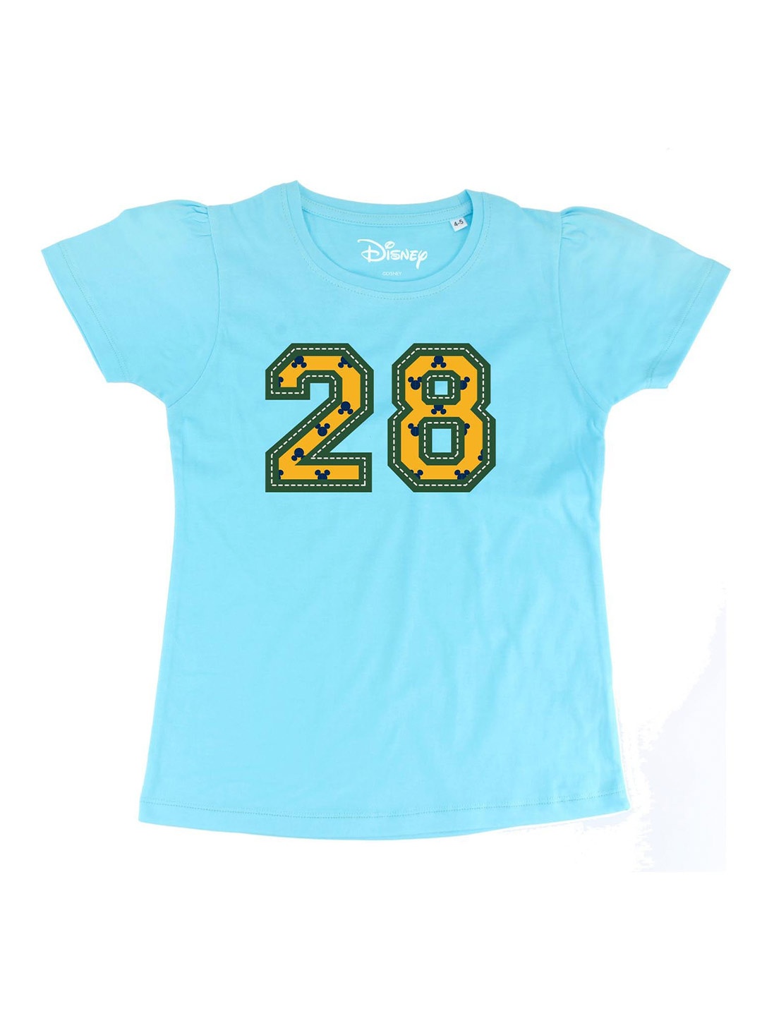 

Disney by Wear Your Mind Sky Blue Puff Sleeve Regular Top