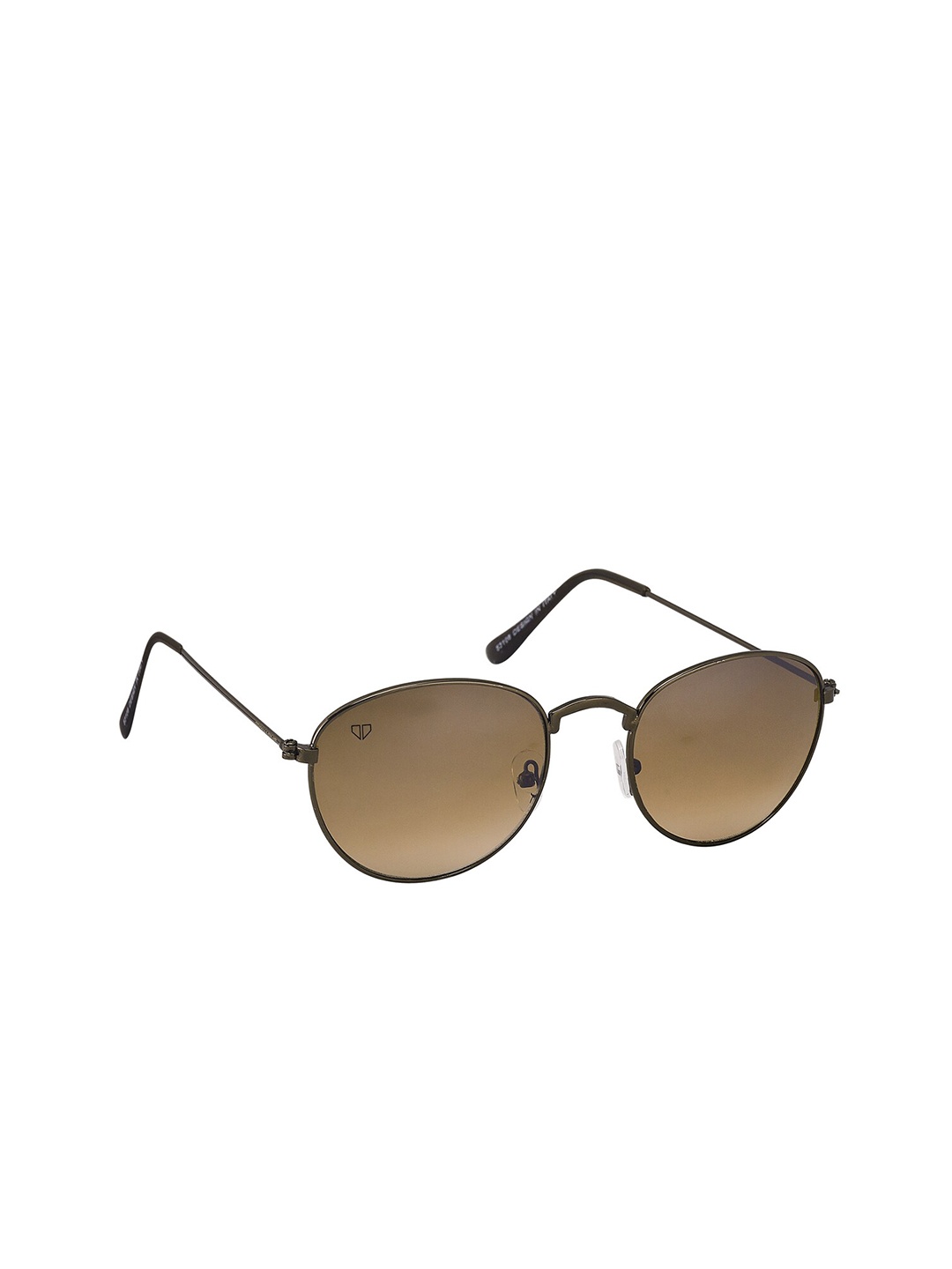 

Walrus Men Brown Lens & Black Oval Sunglasses with UV Protected Lens