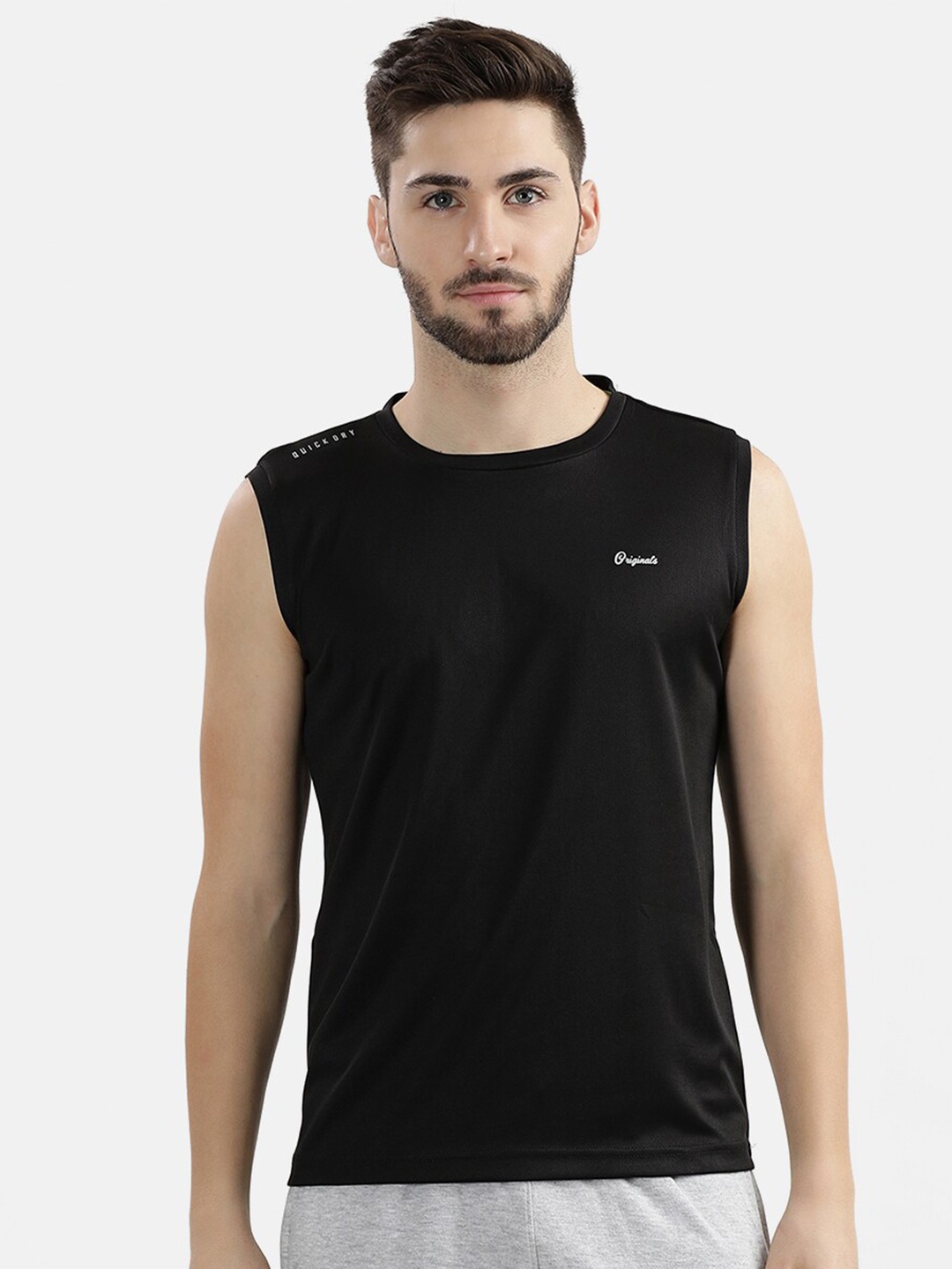 

V2 Value & Variety Men Black T-shirt