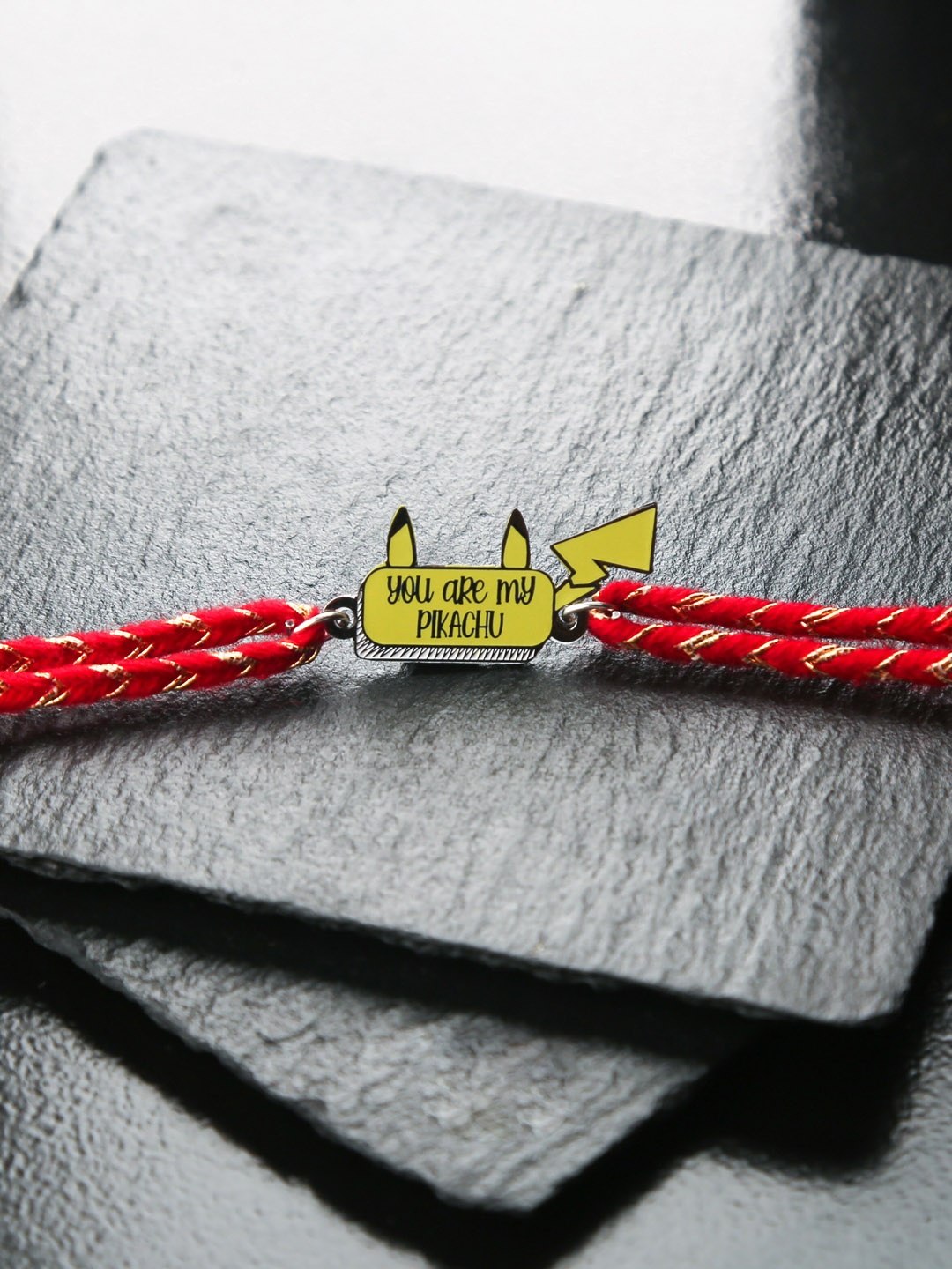 

Bigsmall Mens Yellow & Red Pikachu Design Rakhi