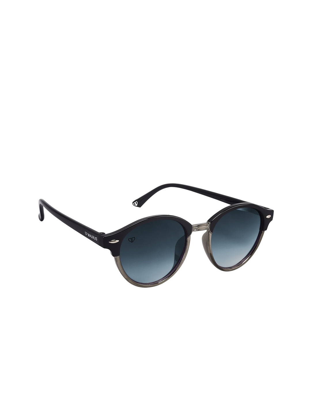 

Walrus Men Blue Lens & Black Round Sunglasses WSGM-JAMES-III-031802