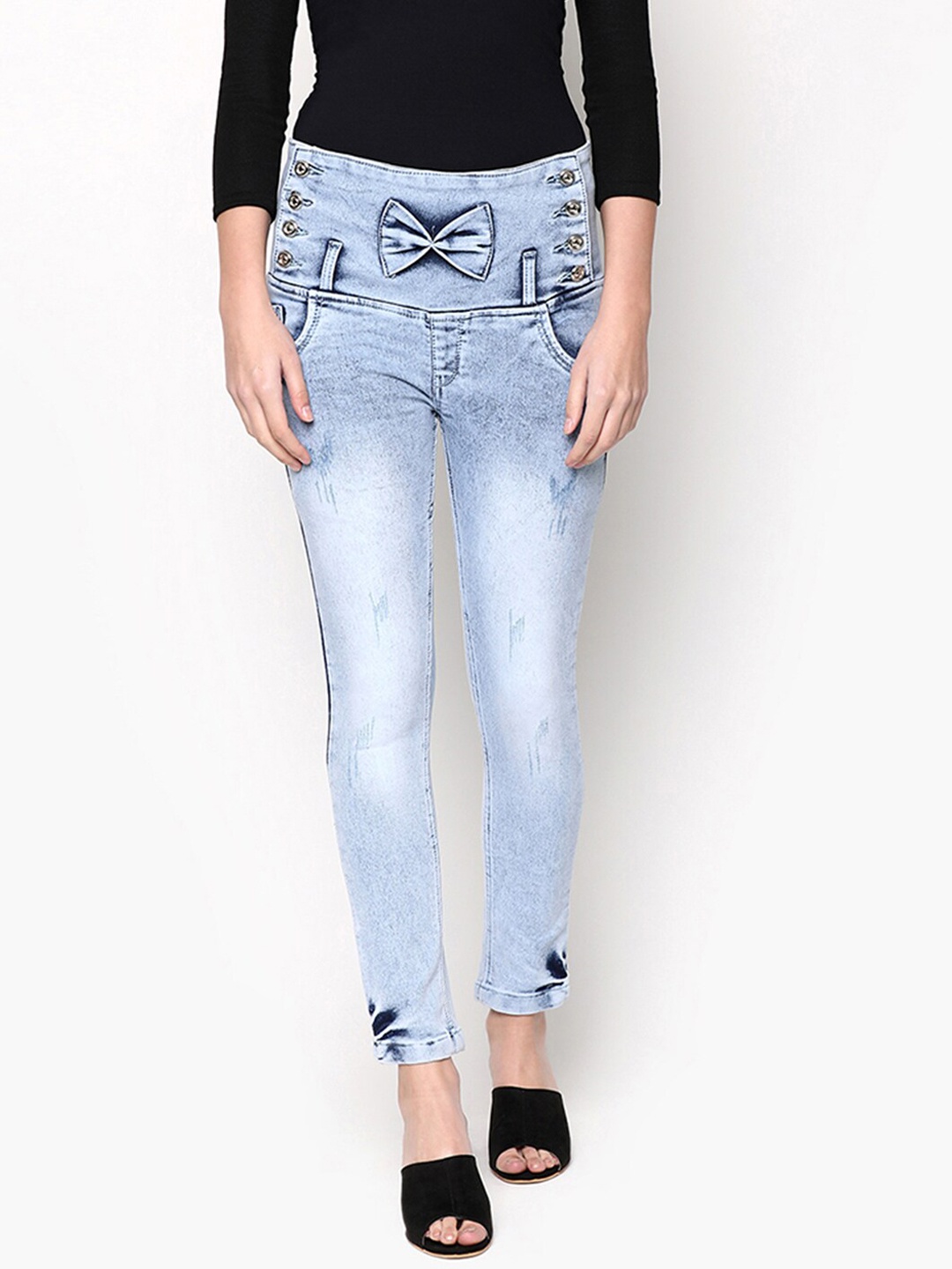 

V2 Value & Variety Women Blue Heavy Fade Jeans