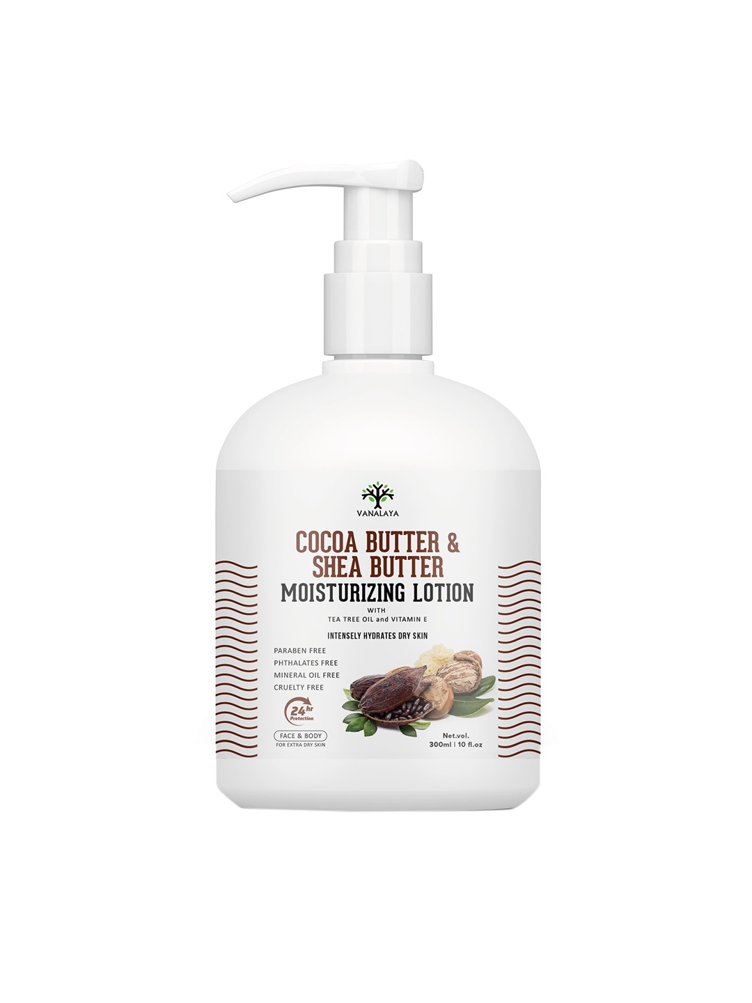 

VANALAYA Cocoa Butter Body Lotion 300ml, White