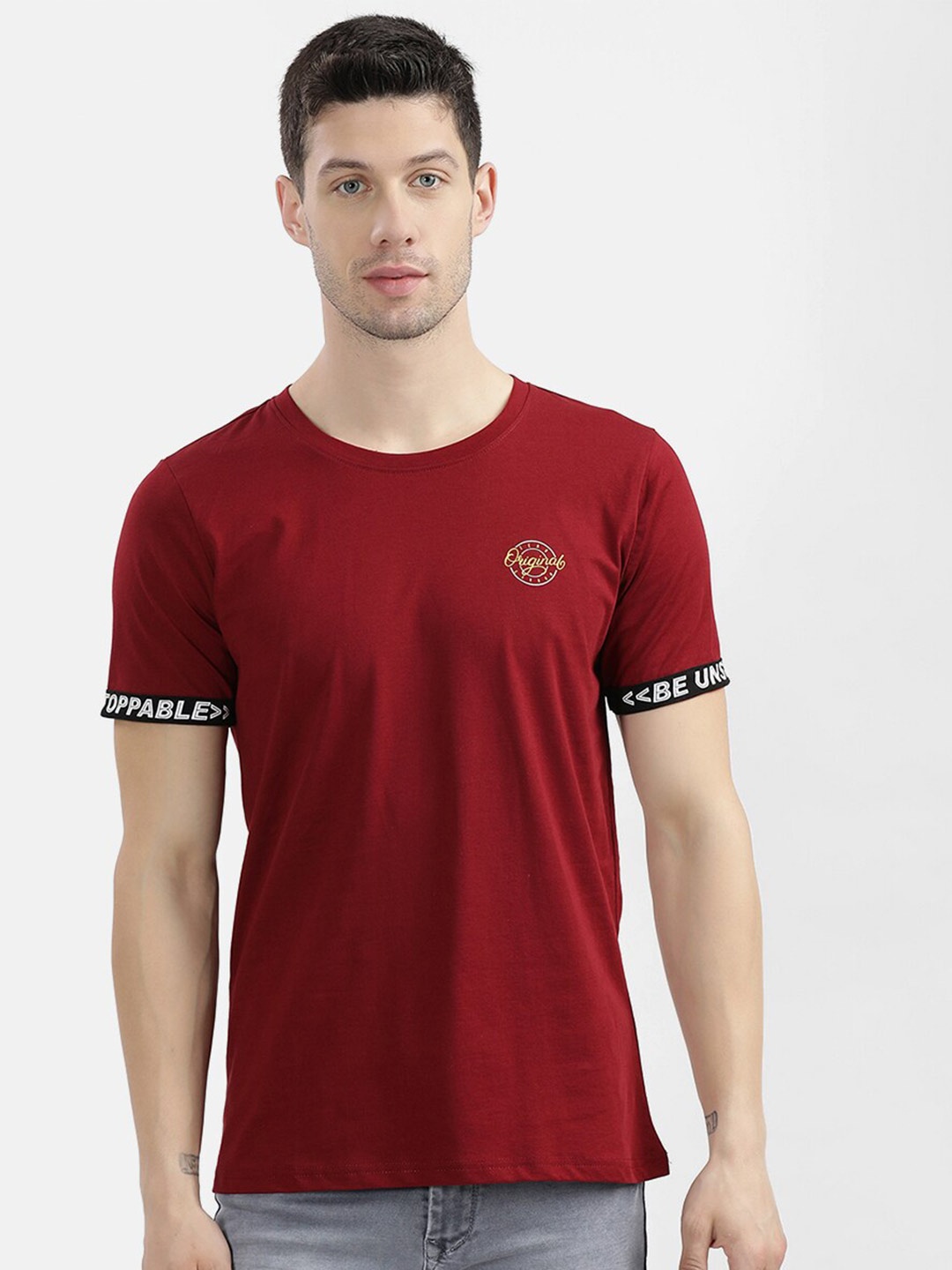 

V2 Value & Variety Men Red T-shirt