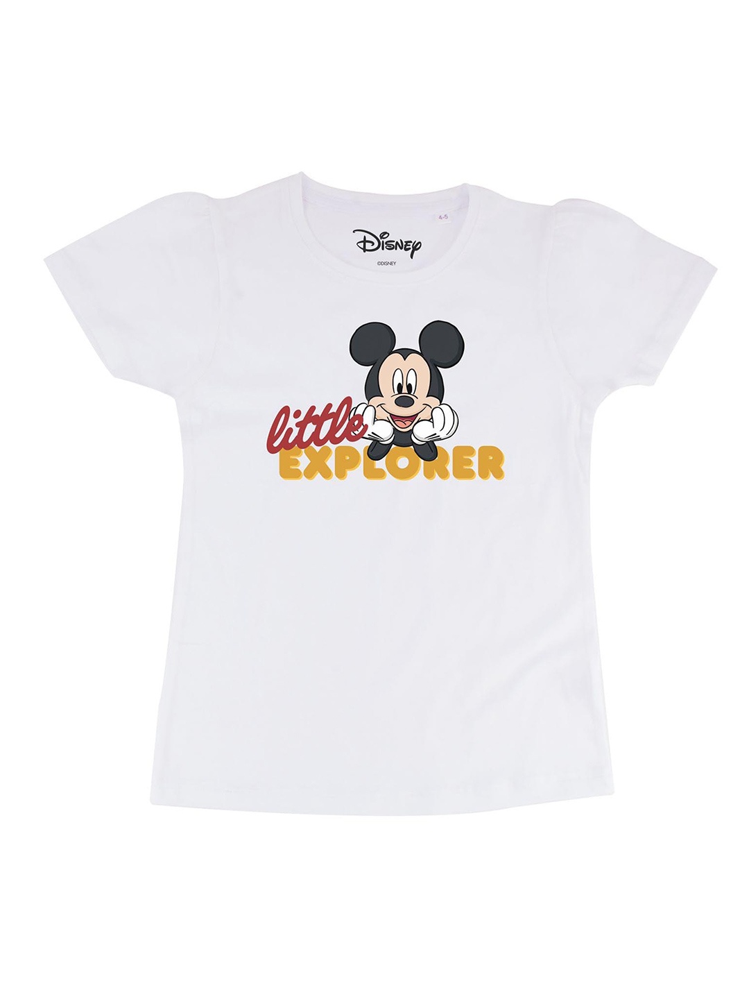 Disney by Wear Your Mind White Mickey Mouse Printed Top