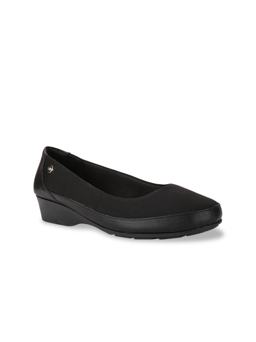 

Bata Woven Design Work Wedge Pumps, Black