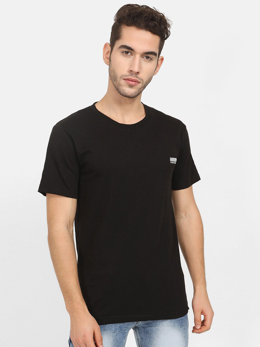 

V2 Value & Variety Men Black T-shirt