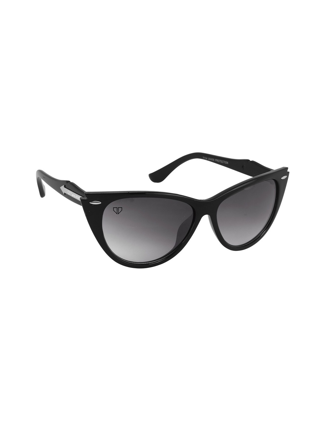 

Walrus Men Black Lens & Black Cateye Sunglasses with UV Protected Lens