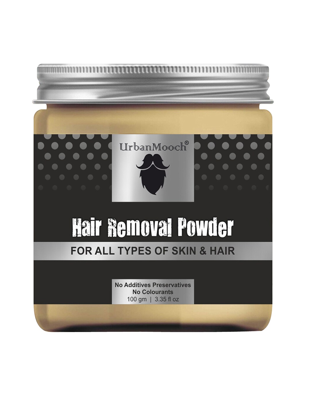 

UrbanMooch Natural & Organic Hair Removal Powder 100gm, Brown