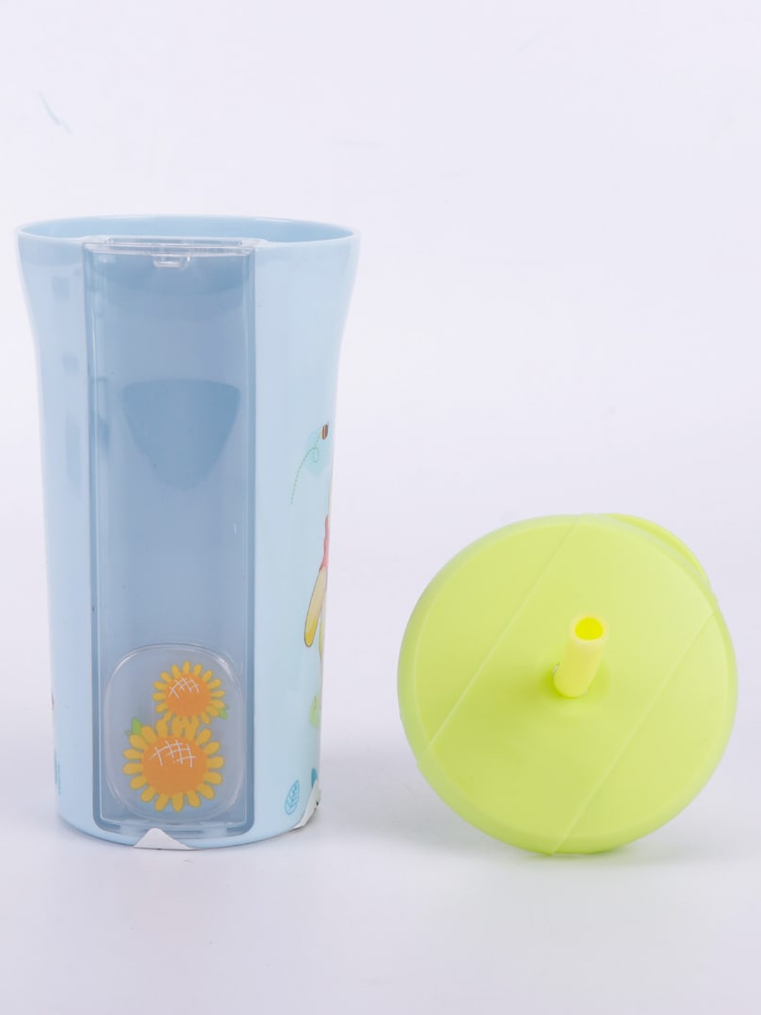 

Disney Kids Blue & Lime Green Printed Tumbler Sipper Water Bottle