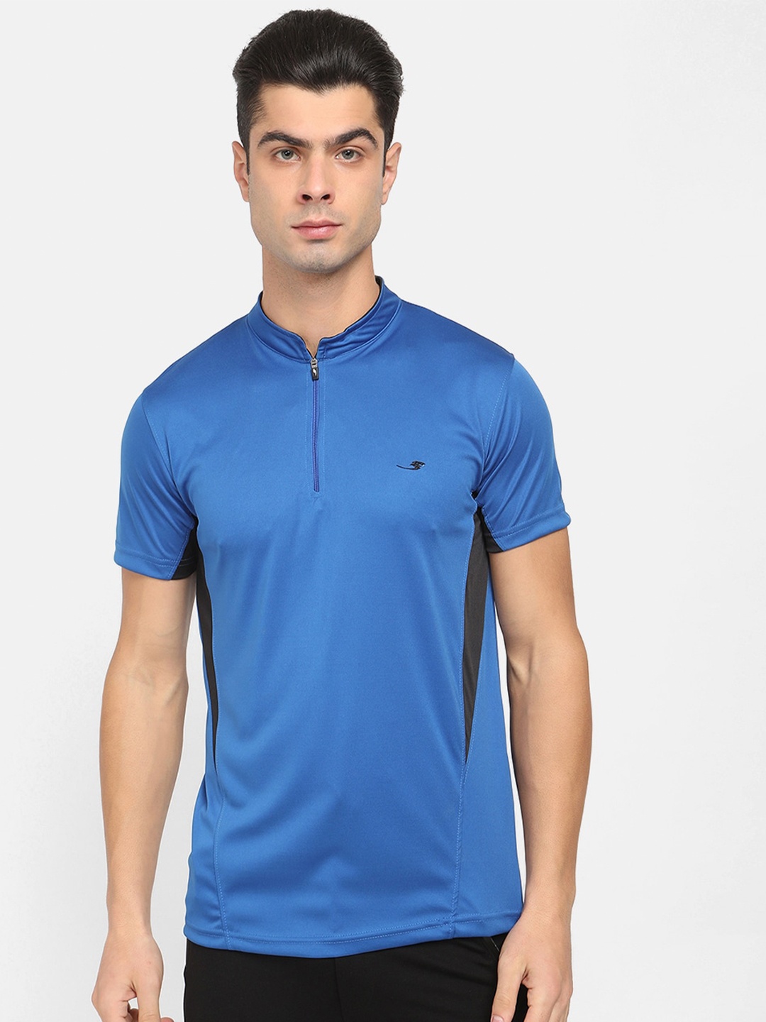 

V2 Value & Variety Men Blue High Neck T-shirt