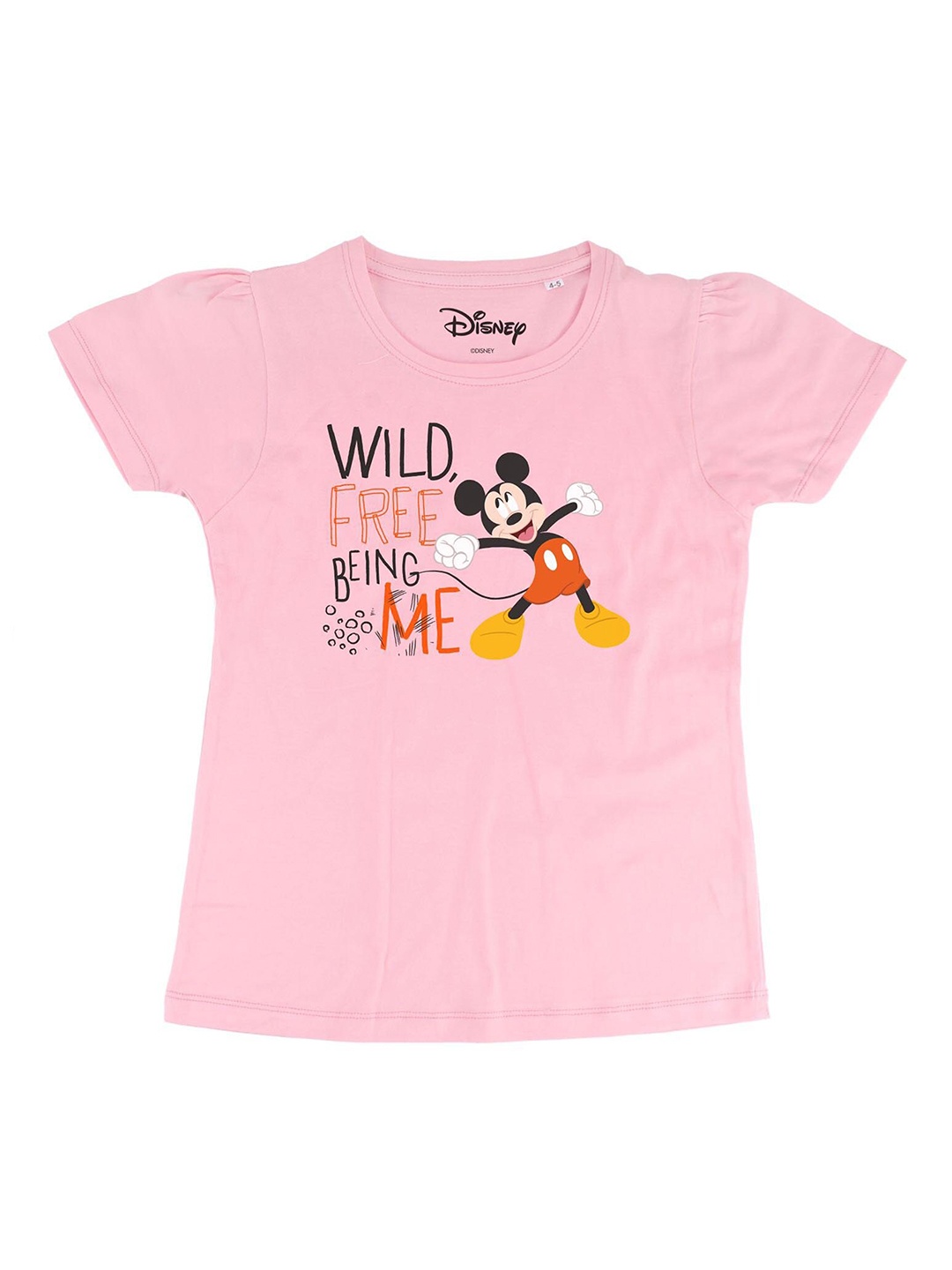 

Disney by Wear Your Mind Girls Pink Printed Top