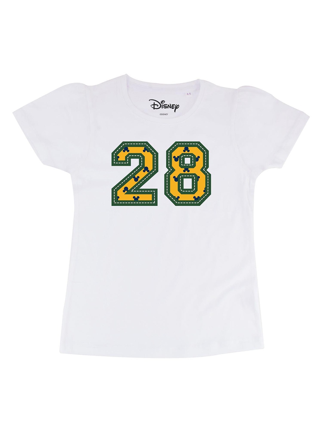 

Disney by Wear Your Mind White Puff Sleeve Regular Top
