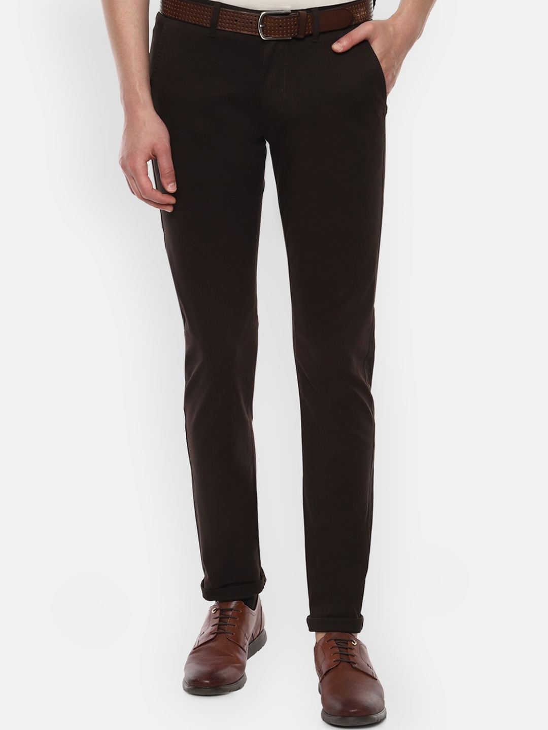 

Van Heusen Sport Men Coffee Brown Slim Fit Trousers