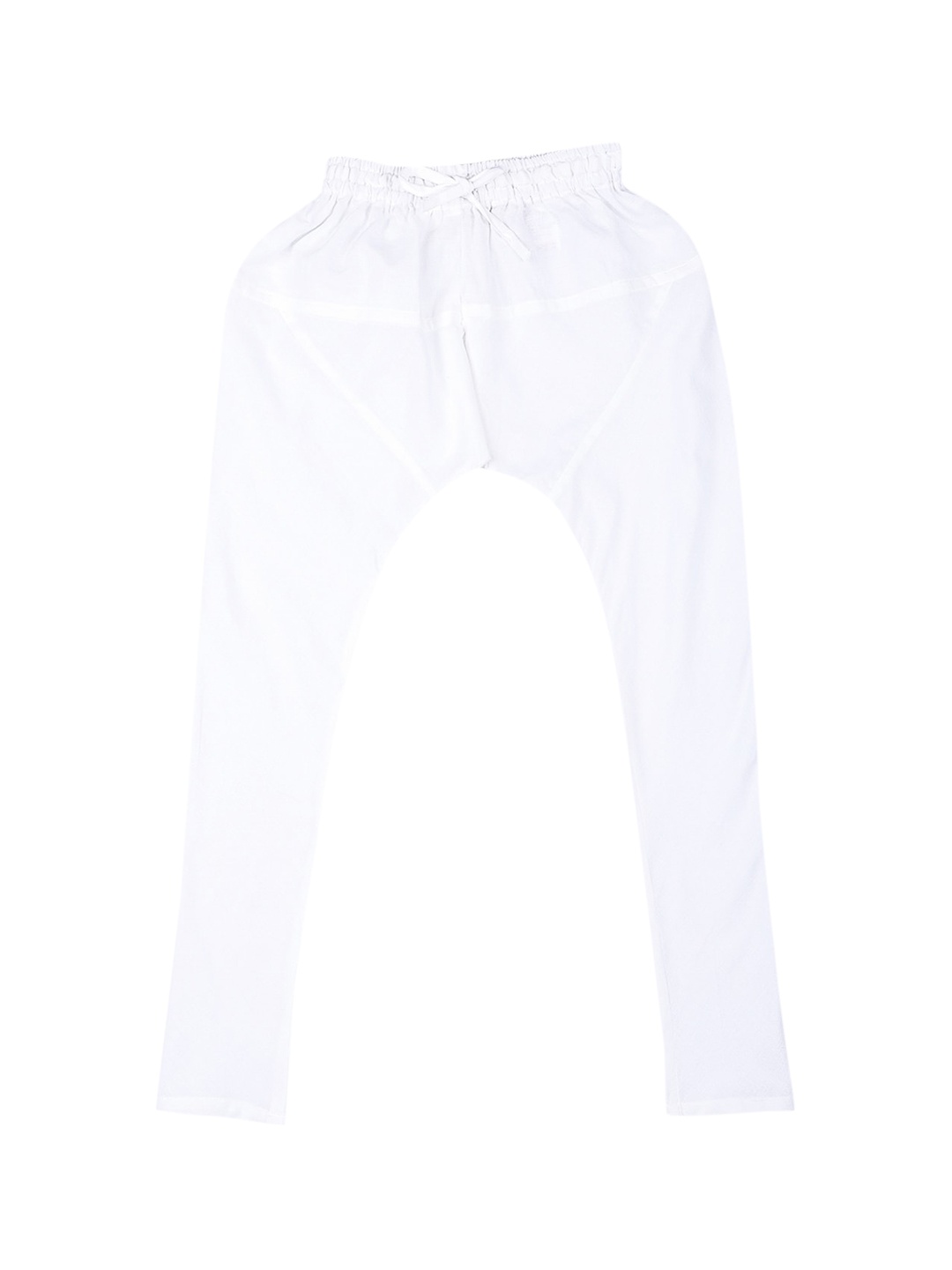 

Fabindia Boys White Solid Cotton Churidar