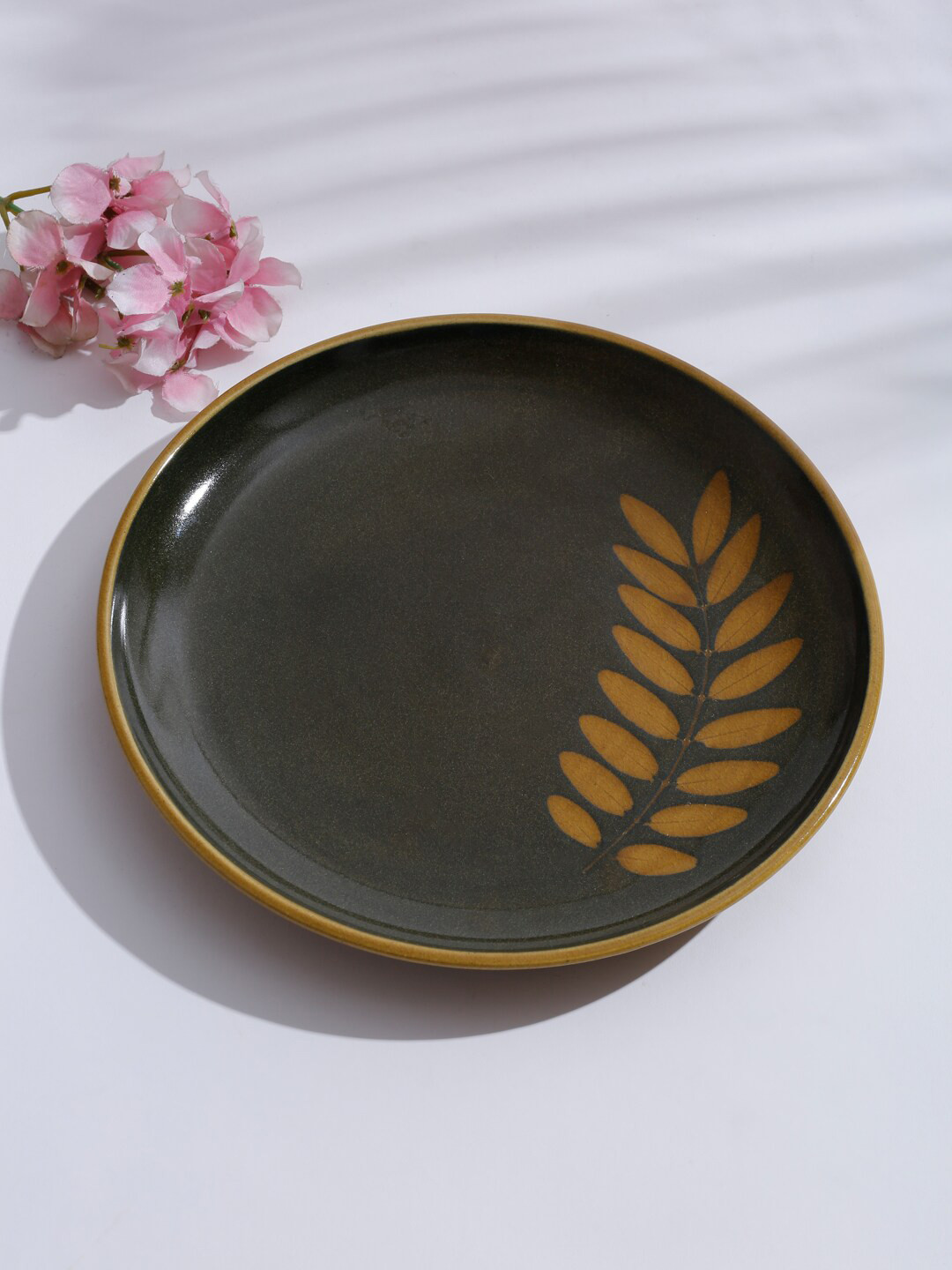 

Fabindia Yellow & Black 1 Pieces Mahir Glazed Ceramic Glossy Plate