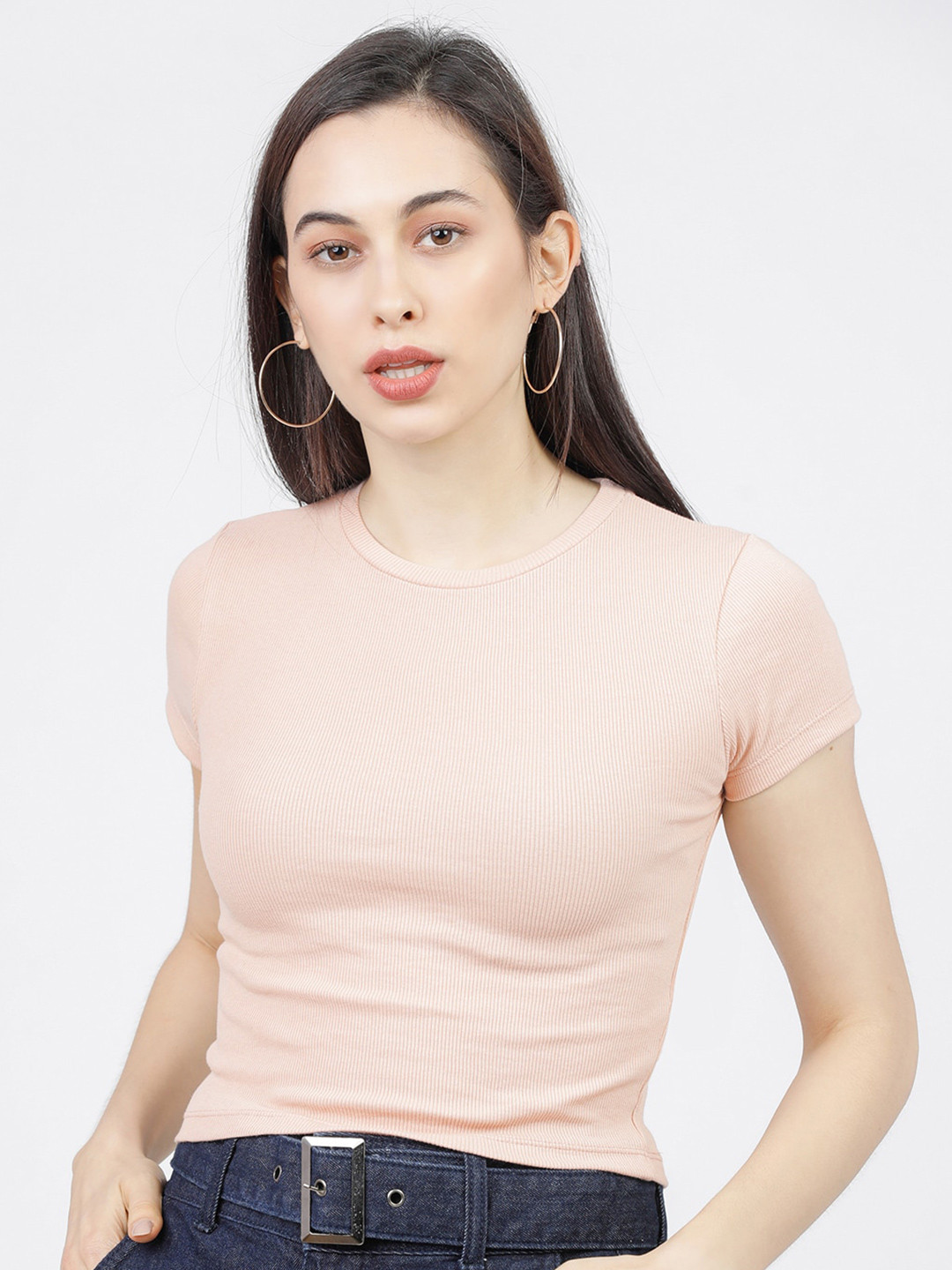 

Tokyo Talkies Women Pink T-shirt