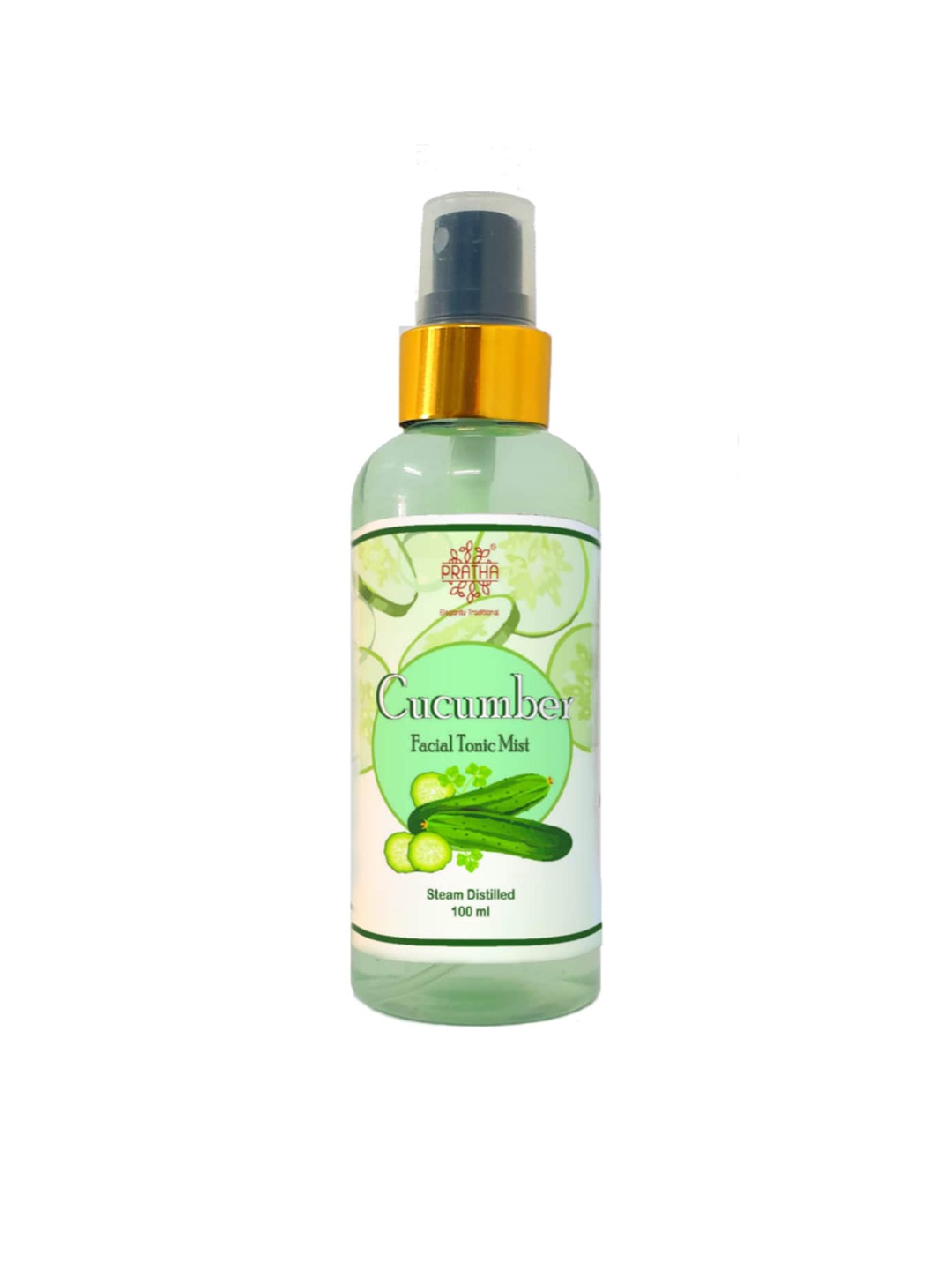 

Pratha Pack of 2 Cucumber Water Toner Face Mist - 100ml Each, Green