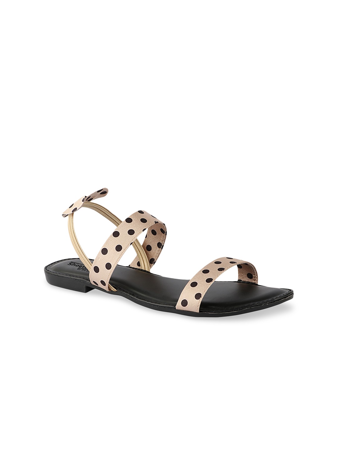

Shoetopia Girls Gold-Toned Open Toe Flats
