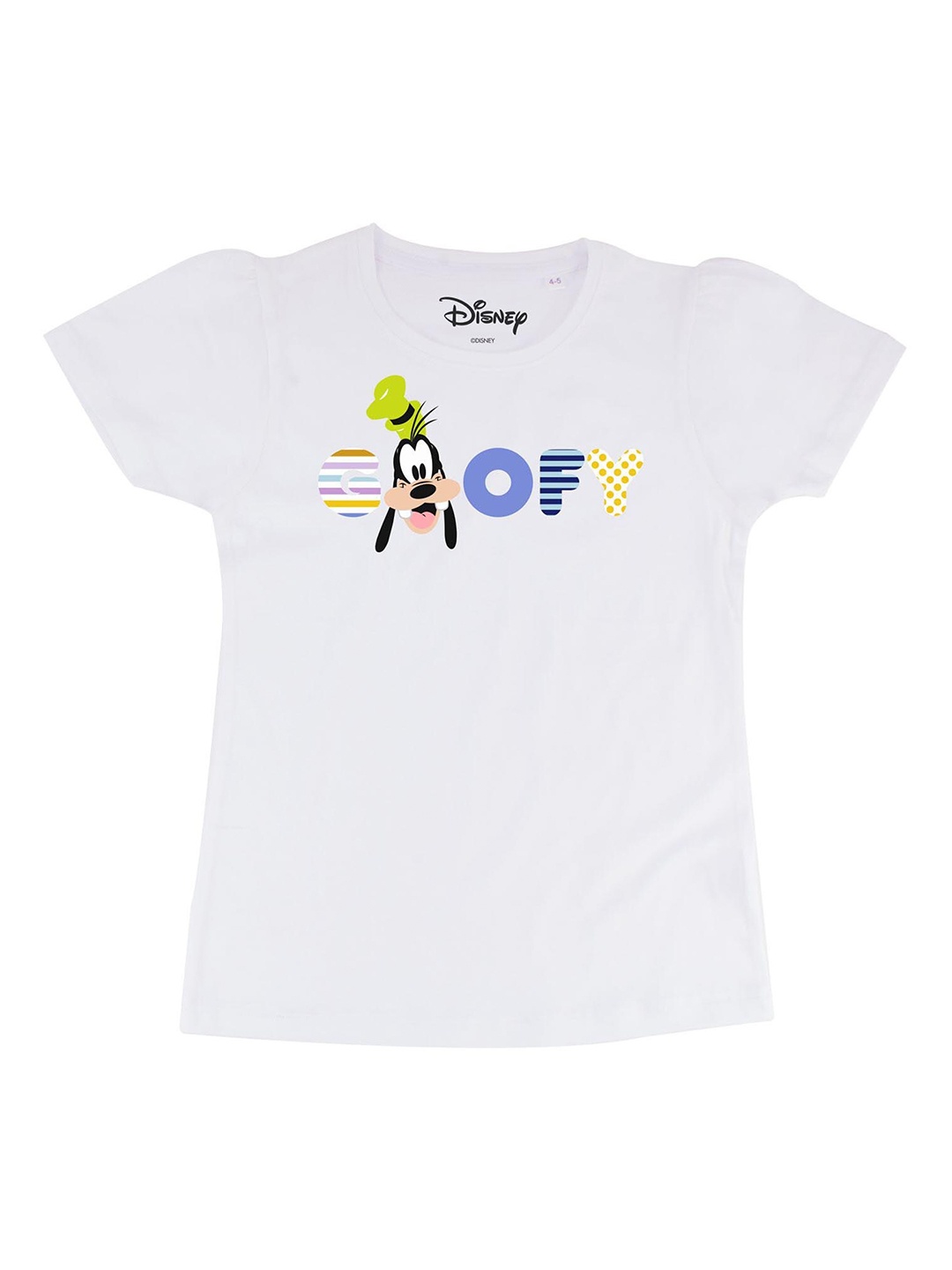 

Disney by Wear Your Mind Girls White Mickey Mouse Character Printed Regular Top