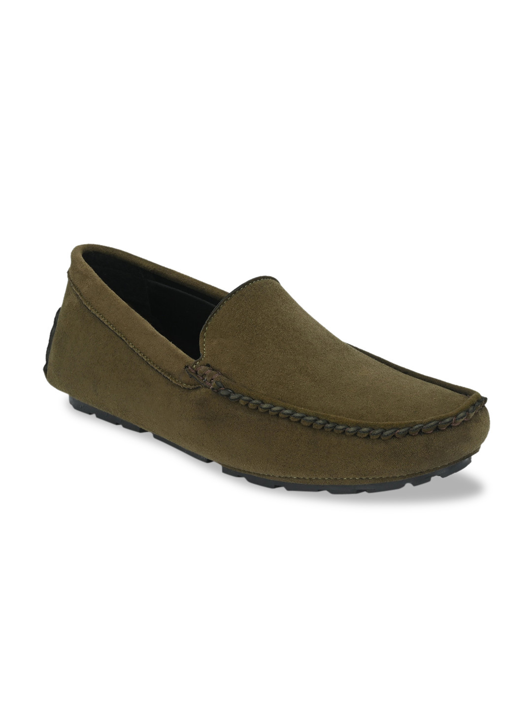 

Ferraiolo Men Green Suede Loafers