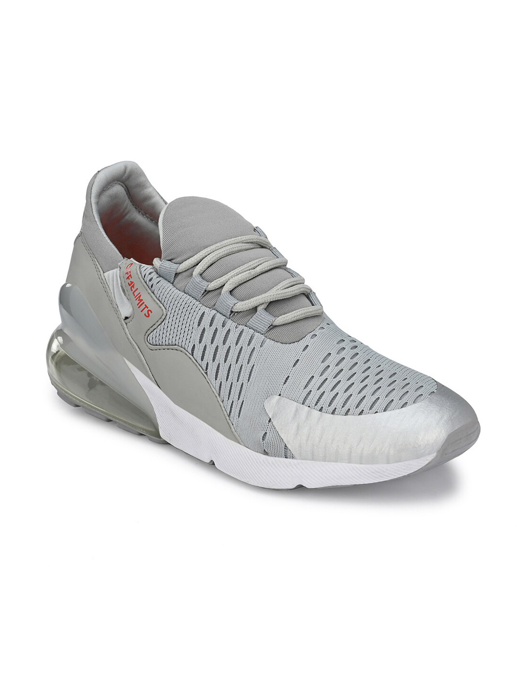 

OFF LIMITS Men Grey Mesh Running Non-Marking Shoes