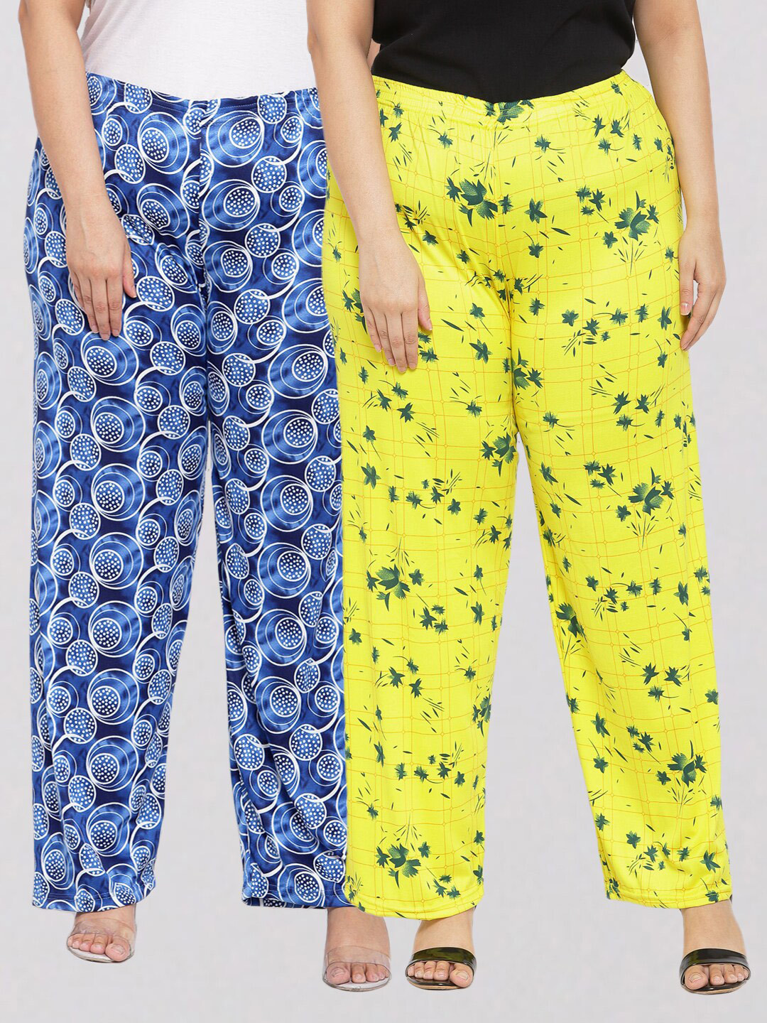 

KLOTTHE Women Multicoloured 2 Printed Palazzos, Multi