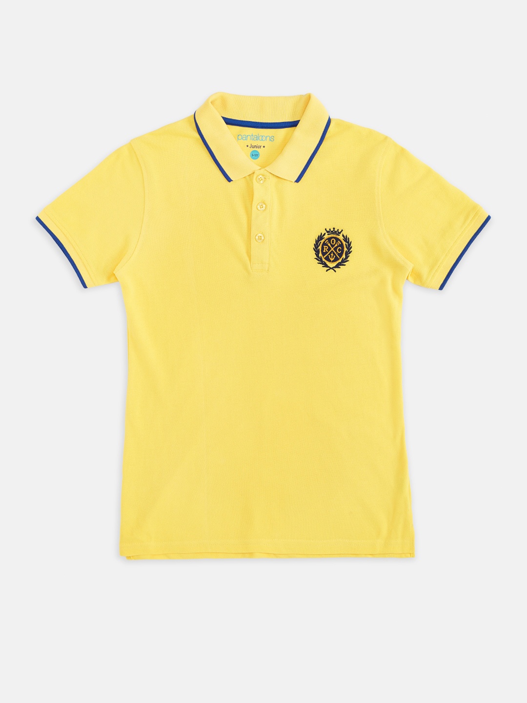 

Pantaloons Junior Boys Yellow Polo Collar T-shirt