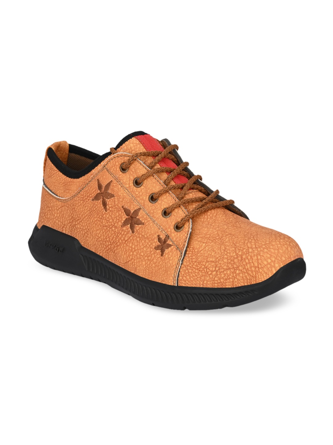

Provogue Men Tan Woven Design Sneakers
