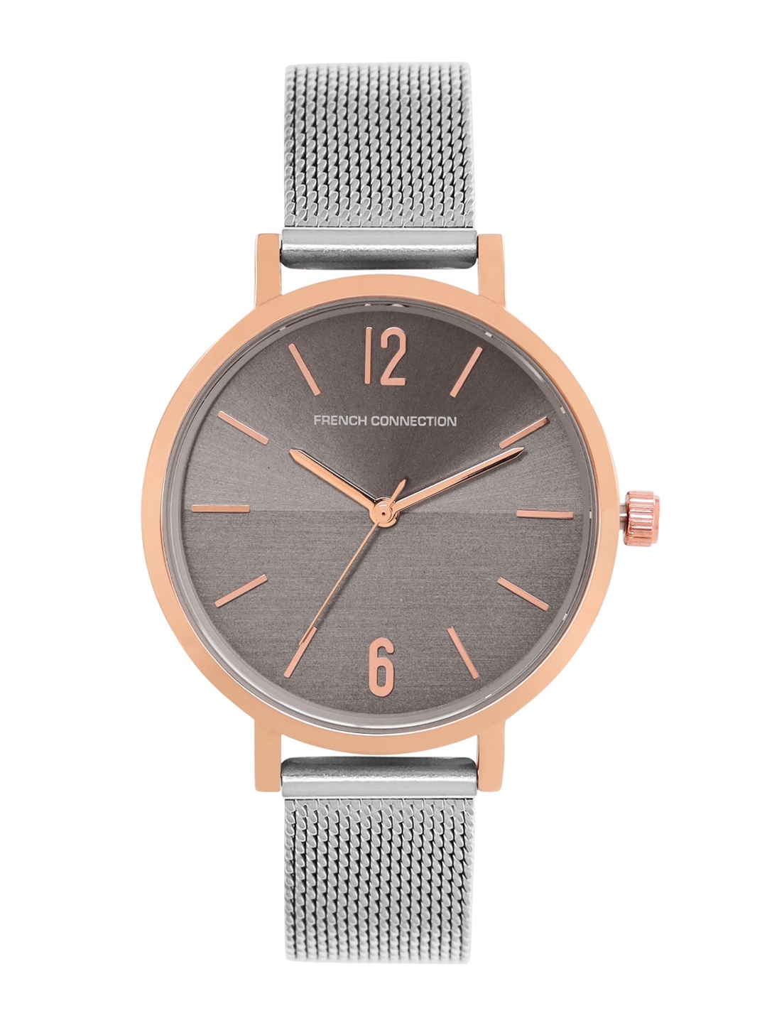 

French Connection Women Bronze-Toned Dial Analogue Watch FC007SRGM, Silver