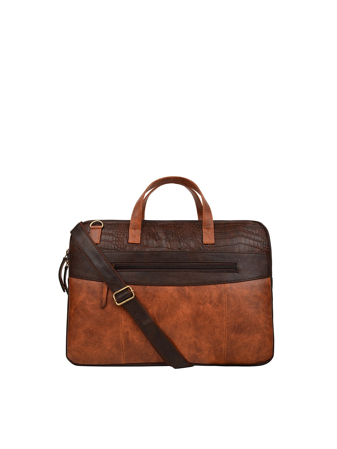 

Vivinkaa Unisex Coffee Brown Textured 15.6 inch Laptop Bag