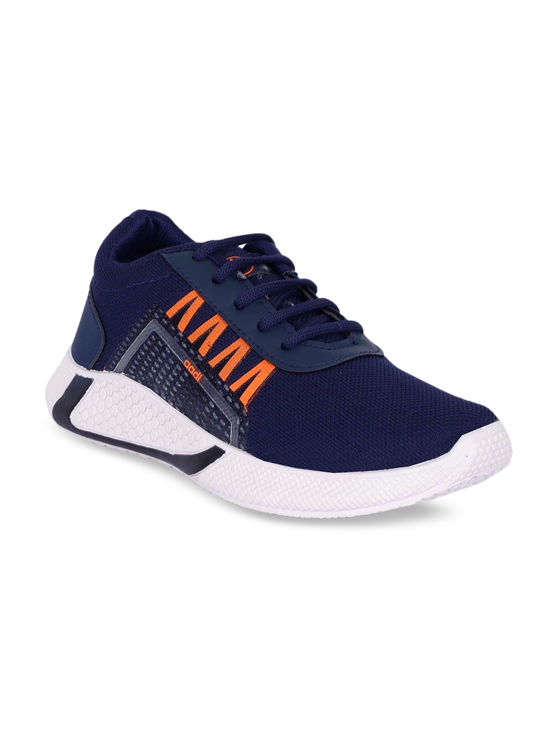 

aadi Men Blue Mesh Contrast Sole Sneakers