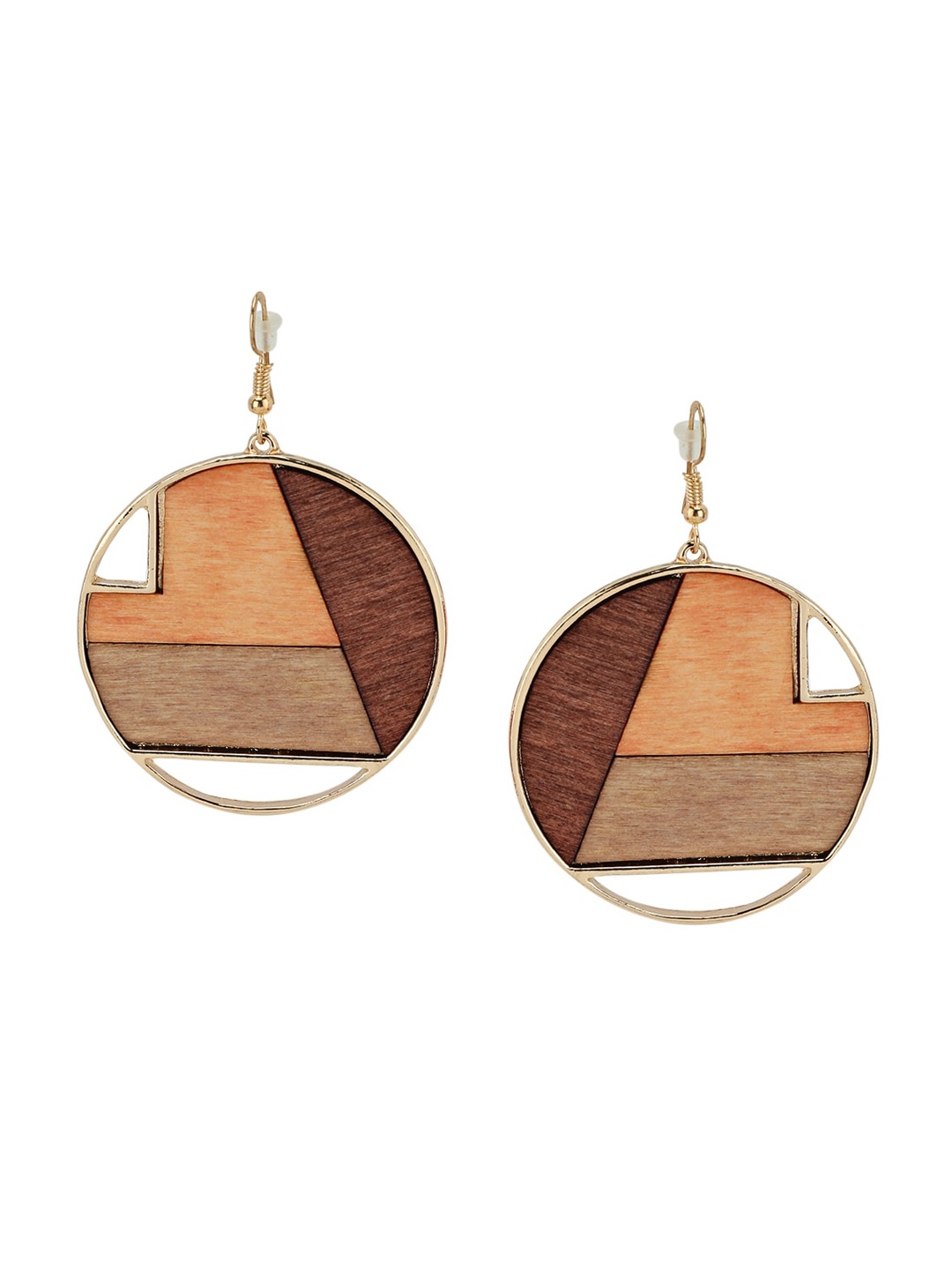 

Kazo Women Brown Contemporary Drop Earrings