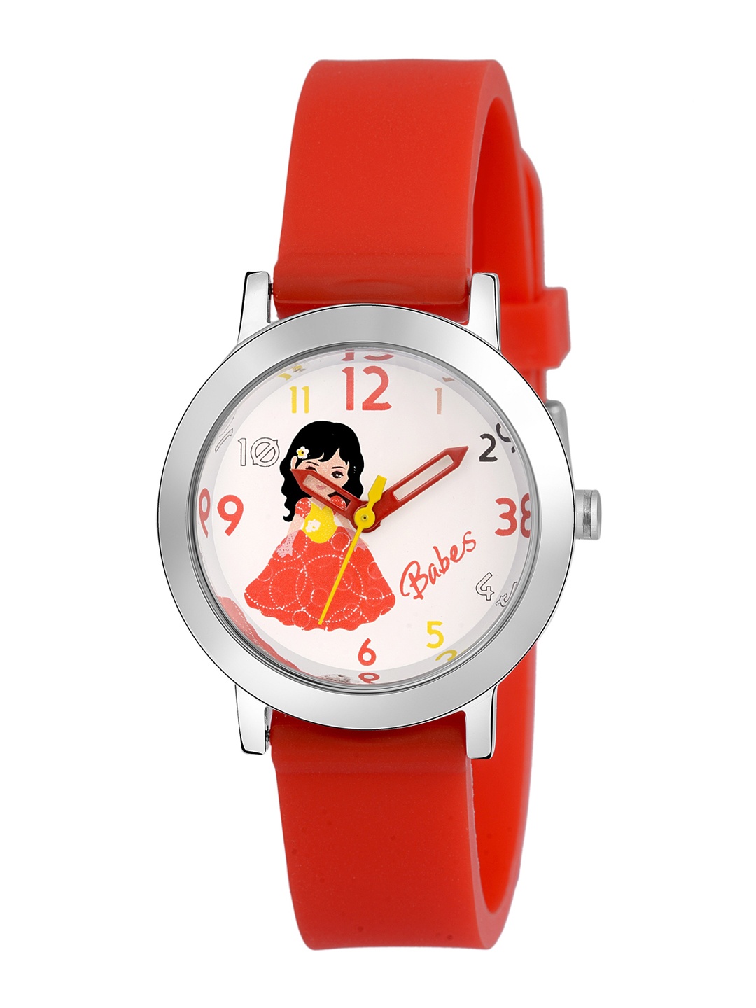 

Kool Kidz Unisex Kids White Printed Dial & Red Straps Analogue Watch KOOL KIDZ KK 305 RD