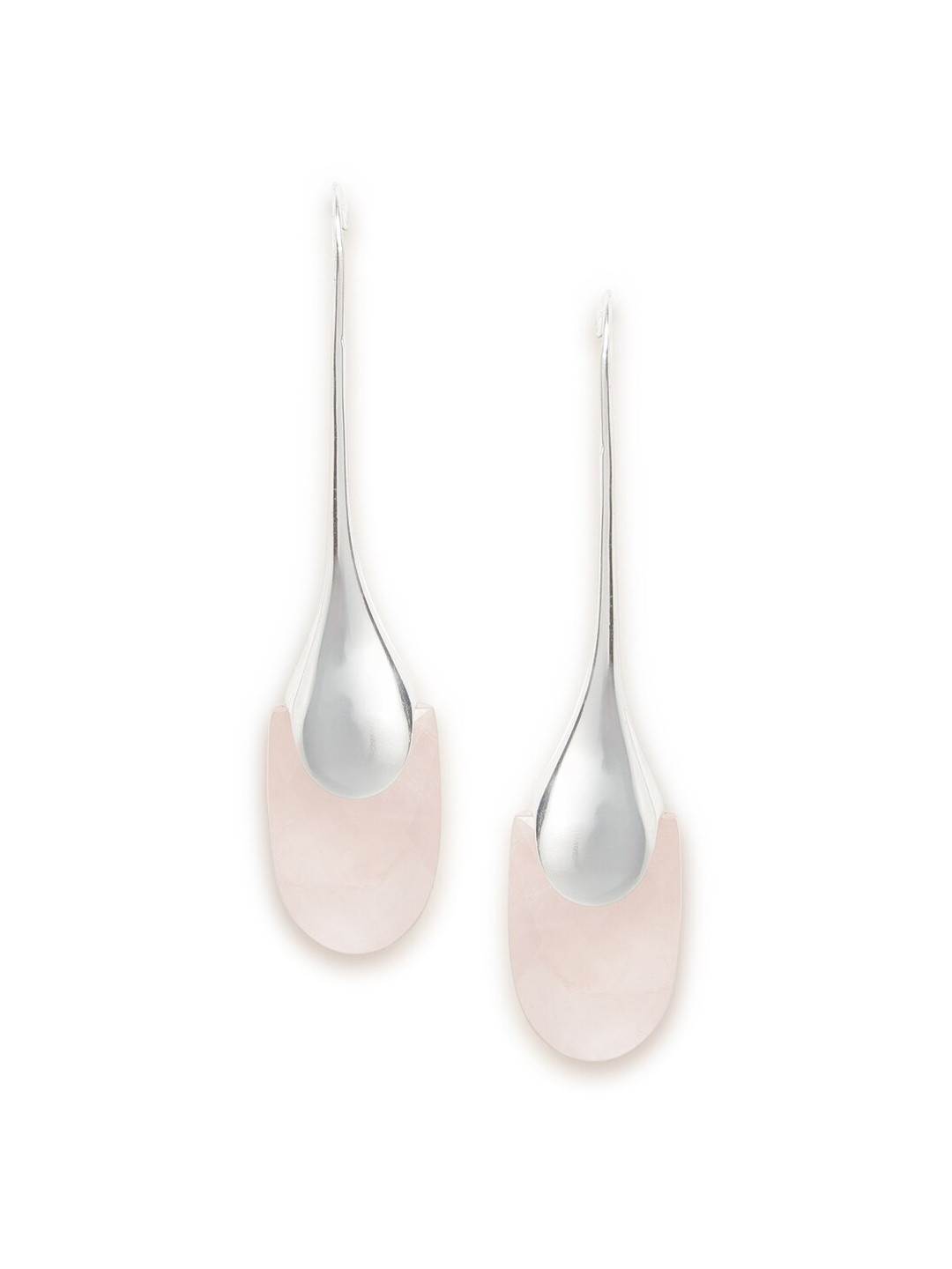 

Fabindia Silver-Toned Contemporary Drop Earrings