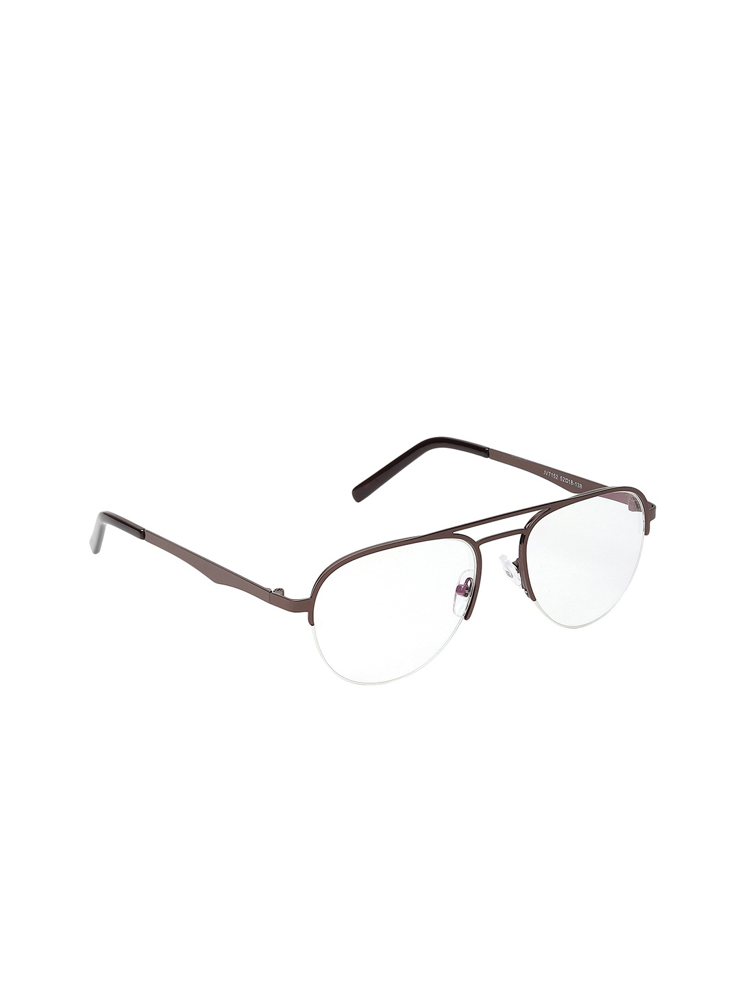 

CRIBA Unisex UV Protected Clear Lens & Black Aviator Sunglasses CR_JAVA AVI_SUPRA BLK