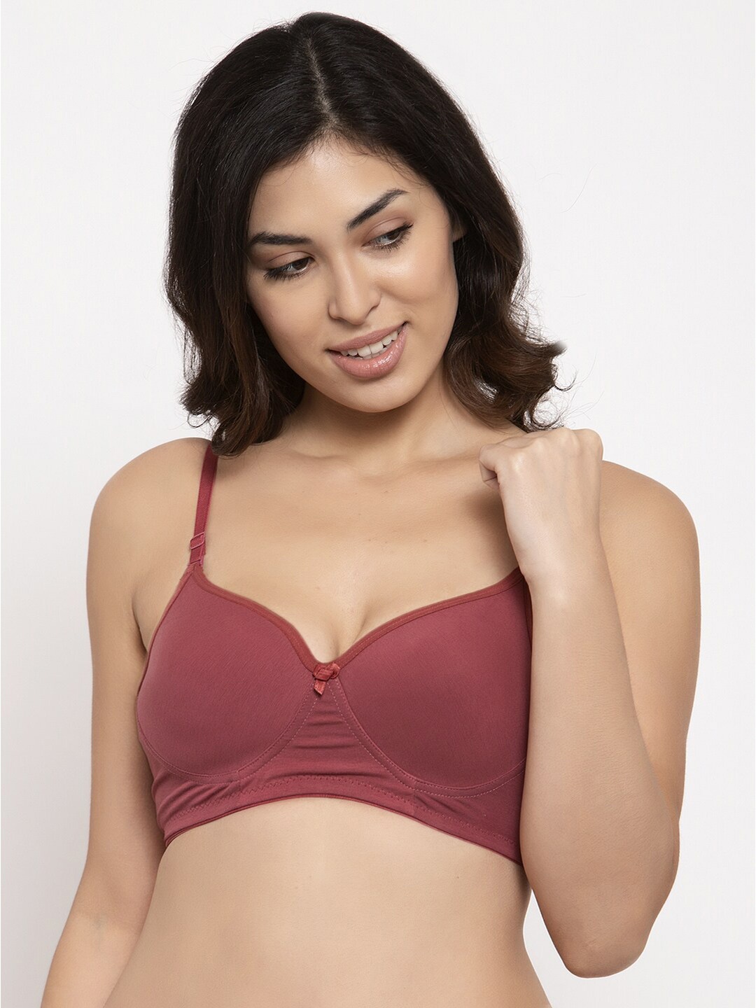 

Prag & Co Red Full Coverage Lightly Padded T-shirt Bra AB40230BBR-Brick