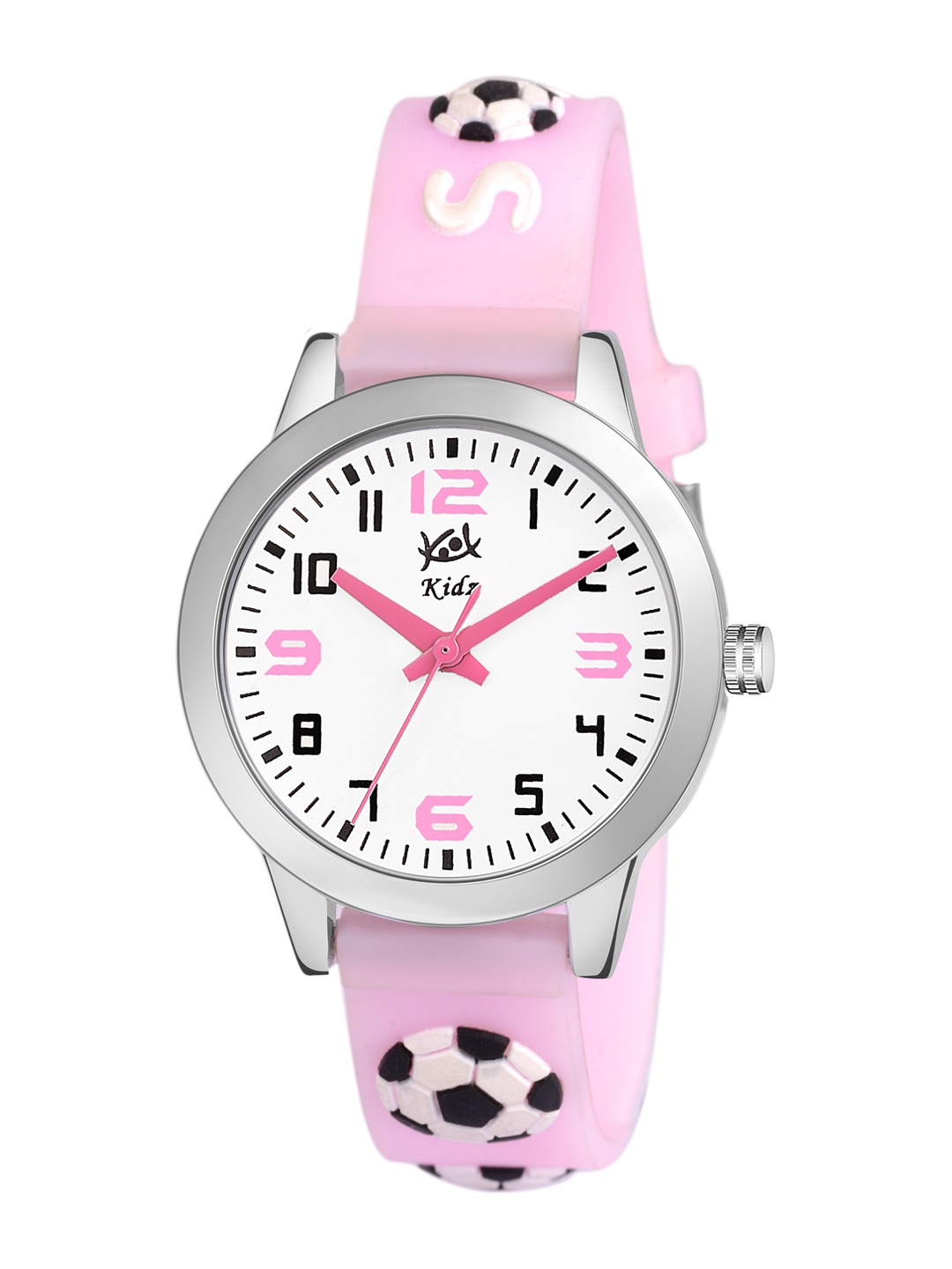 

Kool Kidz Unisex Kids Multicoloured Printed Dial & Pink Straps Analogue Watch