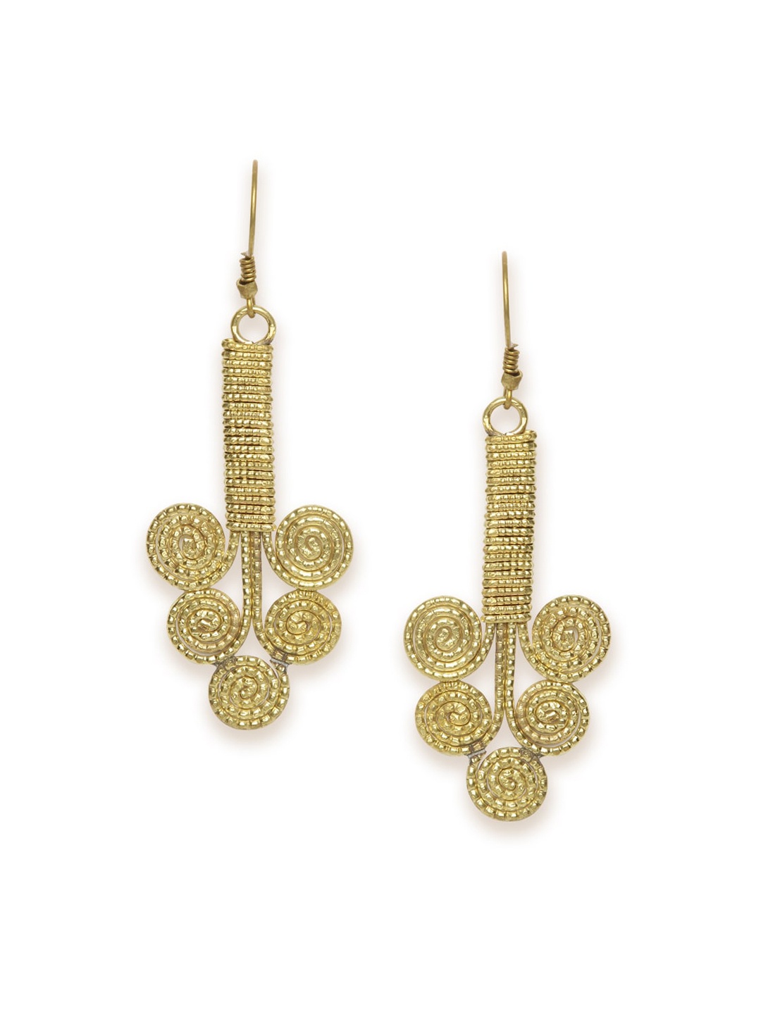 

Fabindia Gold-Toned Contemporary Drop Earrings